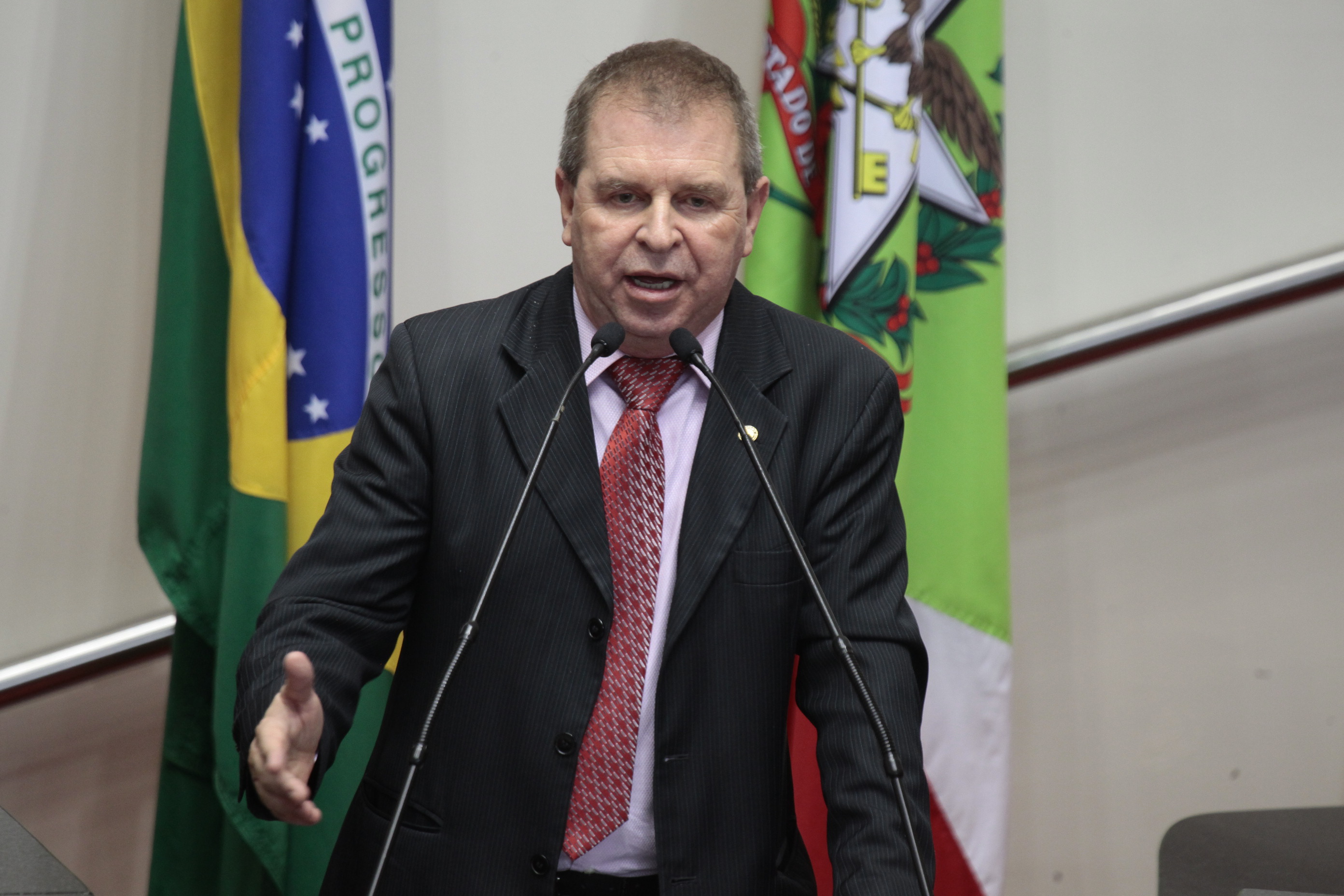 Sessão Ordinária da Assembleia Legislativa do Estado de Santa Catarina. Deputado Maurício Eskudlark (PSD) - Foto: Miriam Zomer/Agência AL