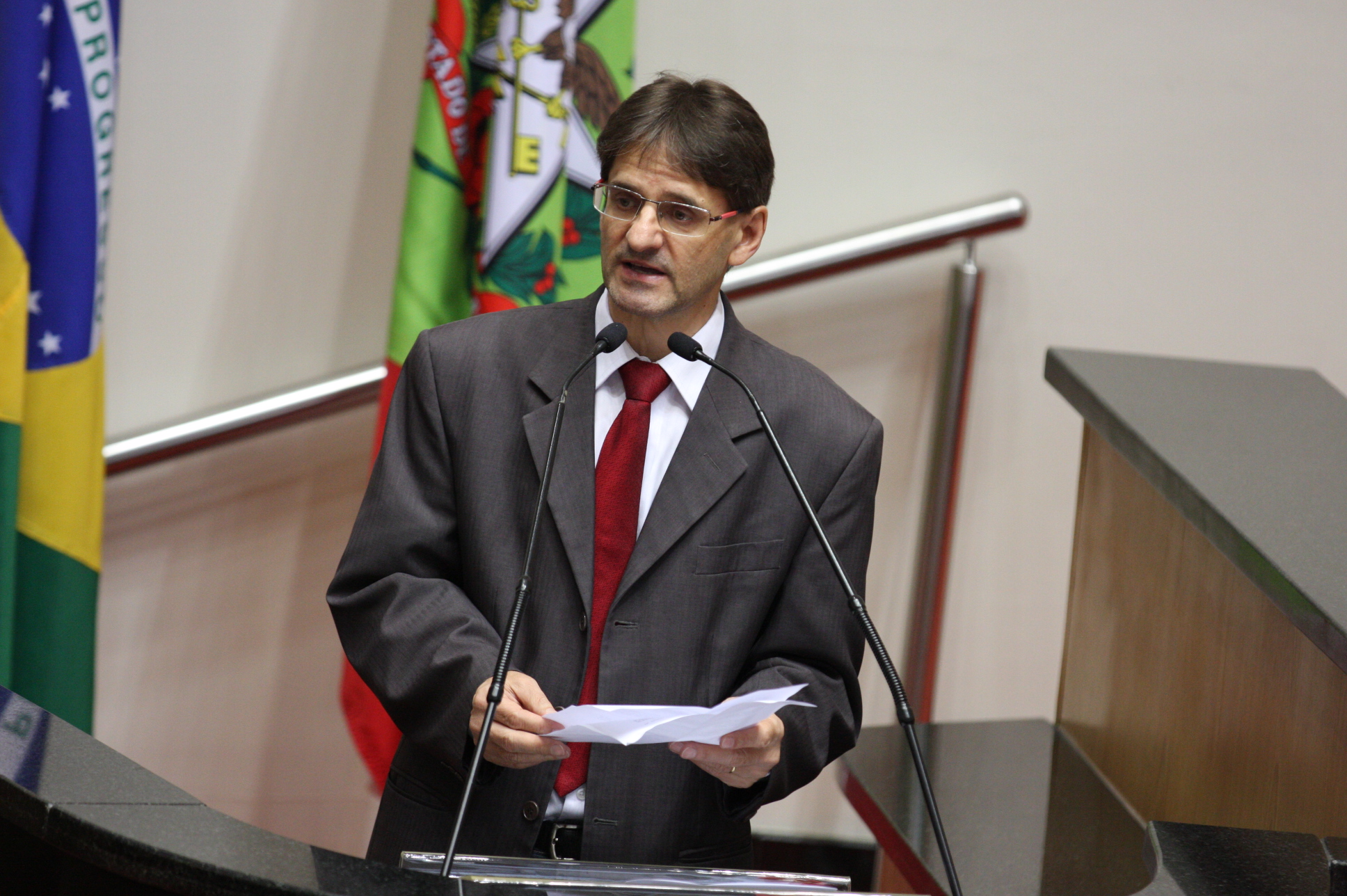 Sessão Ordinária. Deputado Neodi Saretta (PT). Foto: Yuri Santos / Agência AL