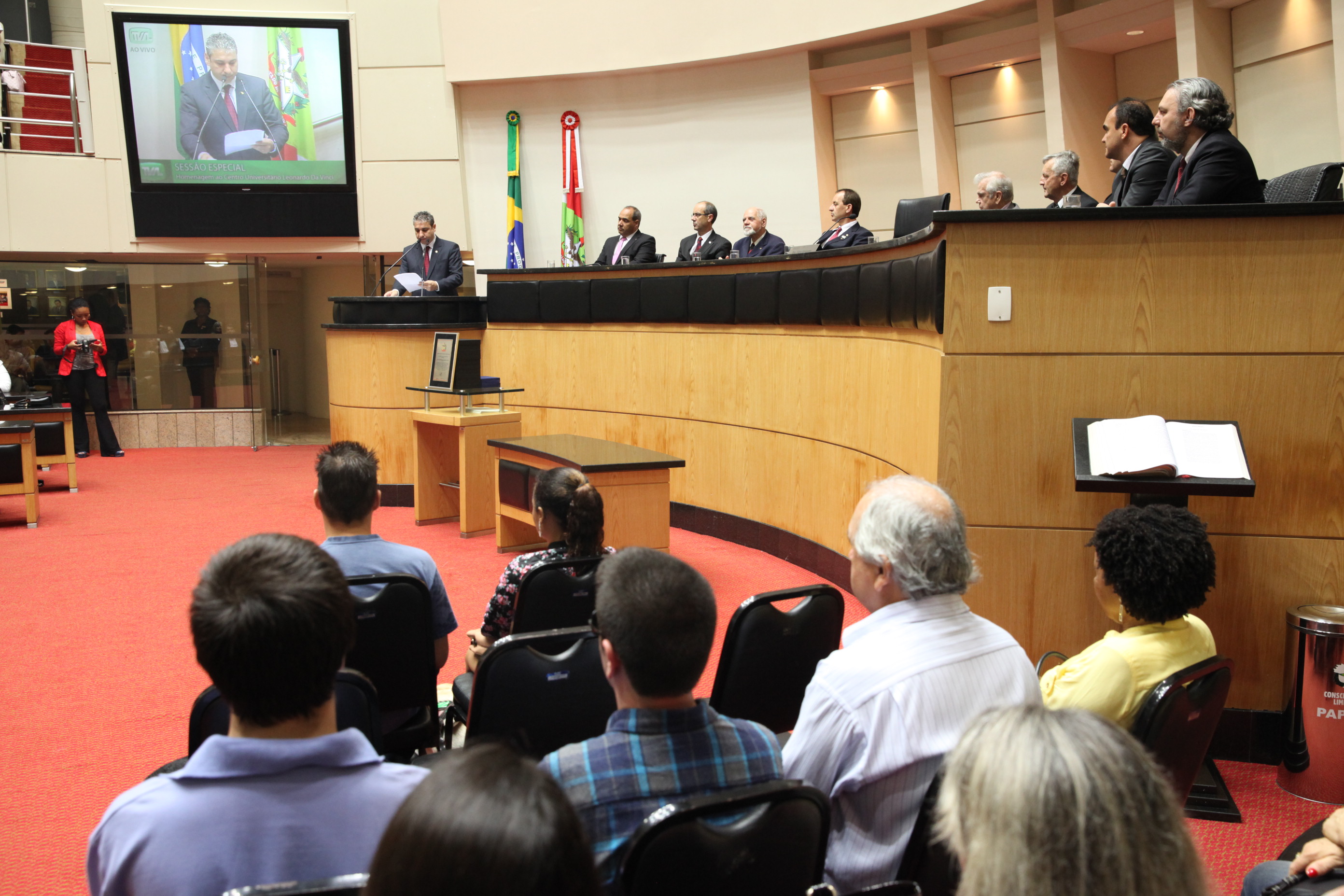 Sessão Especial em homenagem à passagem de 10 anos da Uniasselvi. Foto: Fábio Queiroz / Agência AL