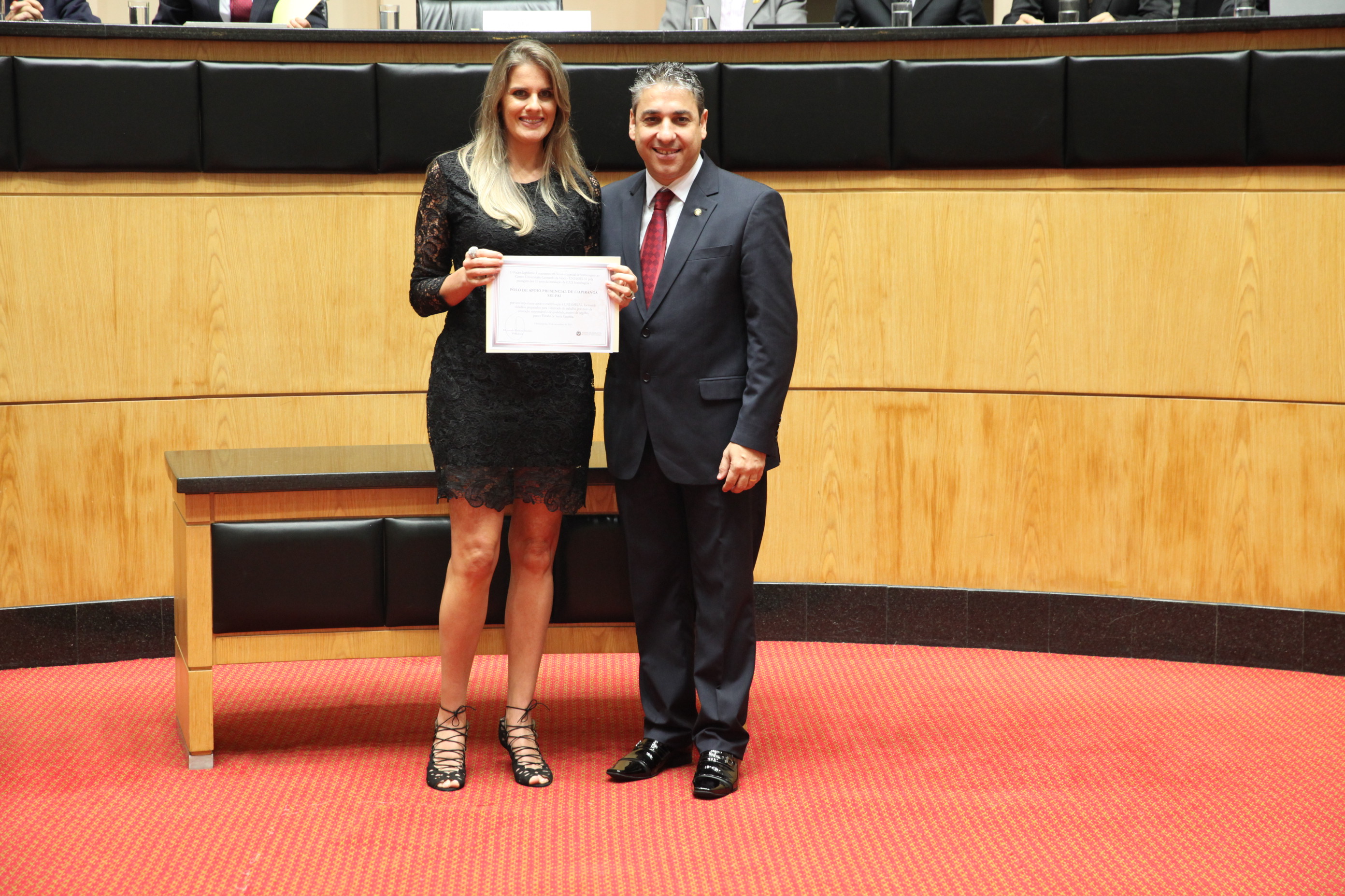 Sessão Especial em homenagem à passagem de 10 anos da Uniasselvi. Foto: Fábio Queiroz / Agência AL