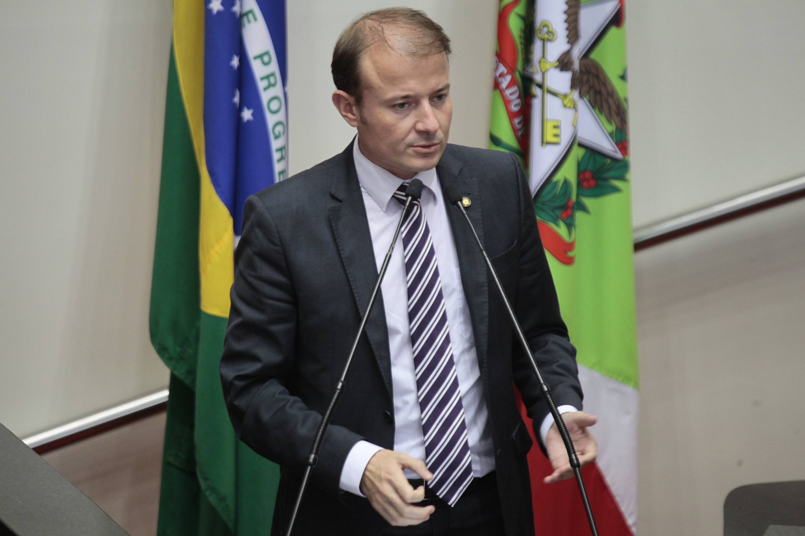 Sessão Ordinária. Deputado Gabriel Ribeiro (PSD) -  Foto: Miriam Zomer/Agência AL