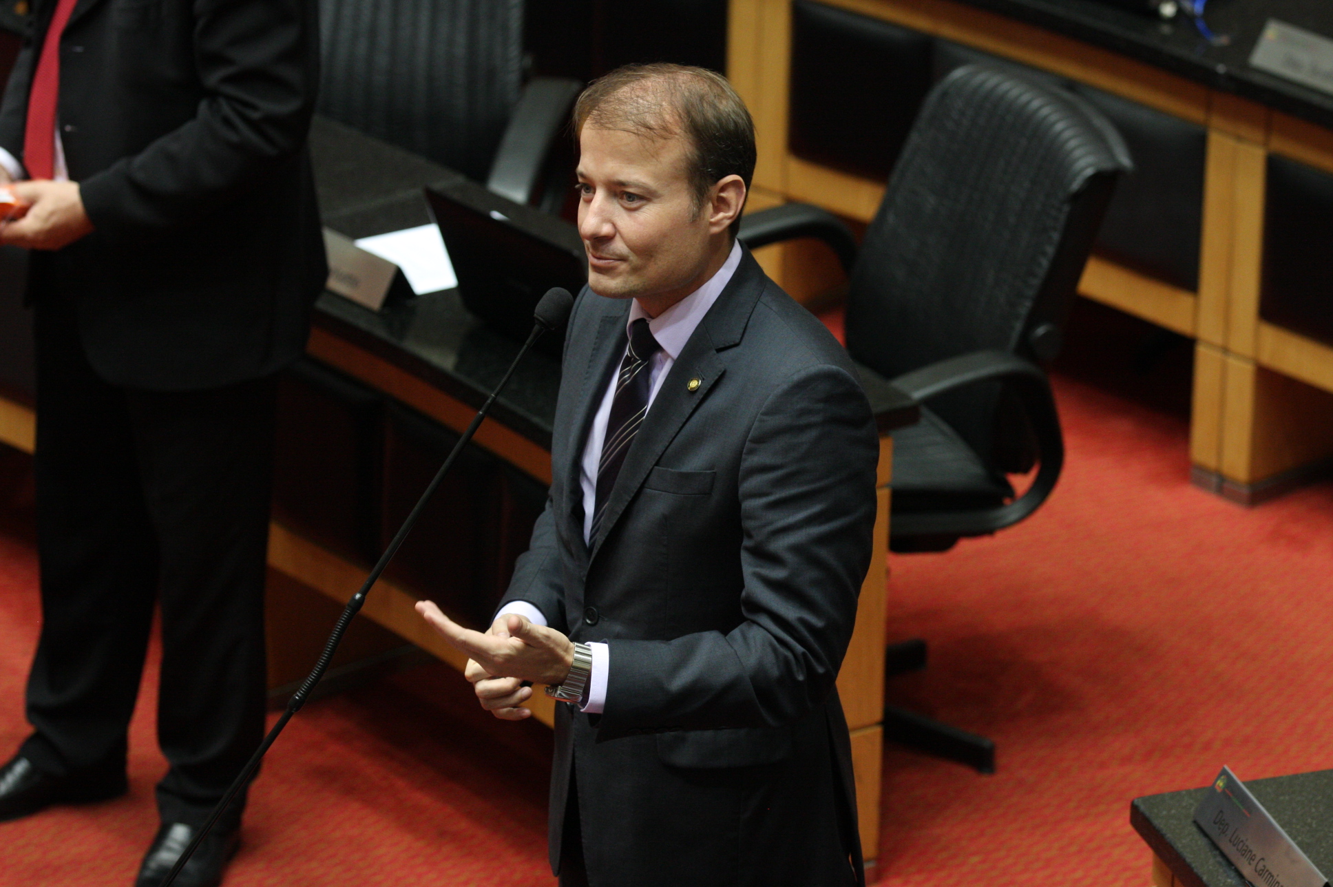 Sessão Ordinária. Deputado Gabriel Ribeiro (PSD). Foto: Yuri Santos / Agência AL
