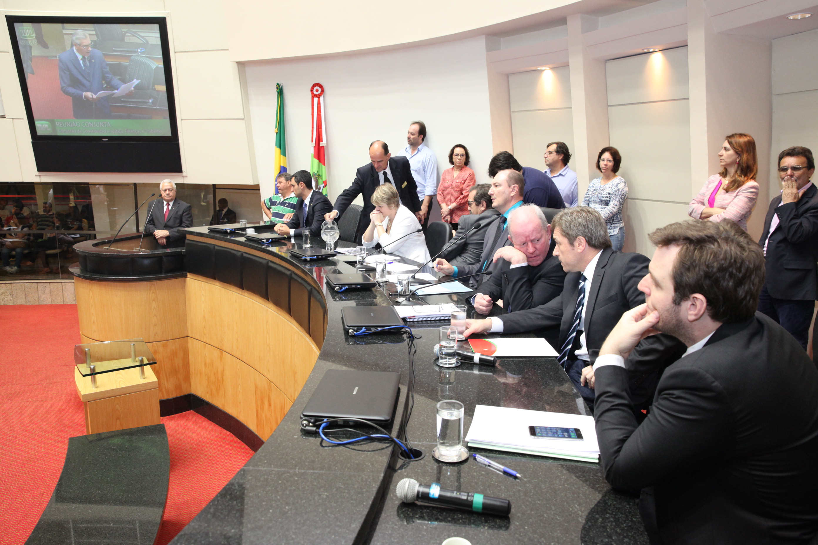 Reunião Conjunta das Comissões de Constituição e Justiça, de Trabalho e de Finanças. Foto: Fábio Queiroz / Agência AL