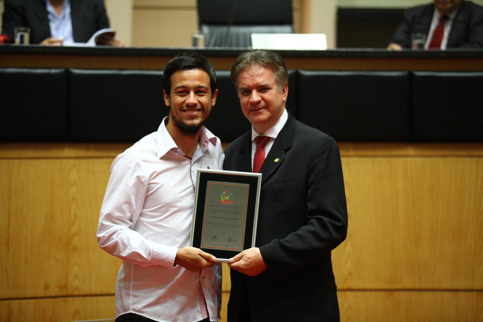 Yuri Becker recebeu a homenagem em nome da UCE