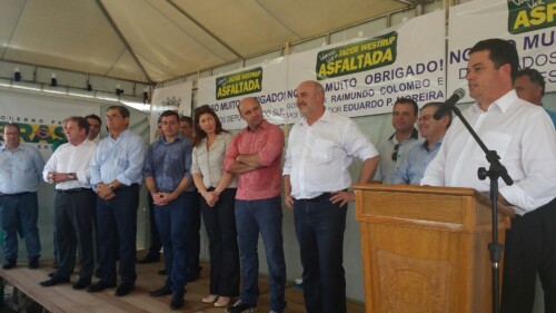 Deputado Rodrigo Minotto participa de inauguração da Rodovia Jacob Westrup