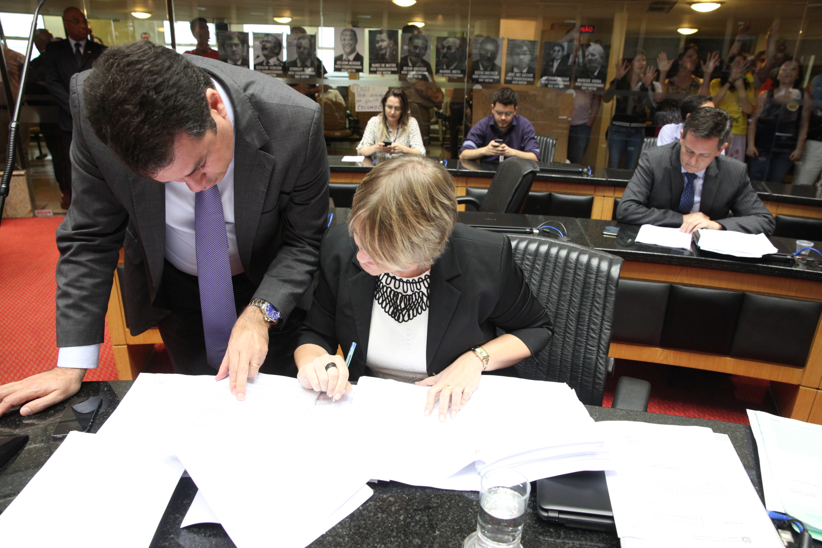 Reunião Conjunta das Comissões de Constituição e Justiça, Trabalho e Finanças. Foto: Eduardo Guedes de Oliveira / Agência AL