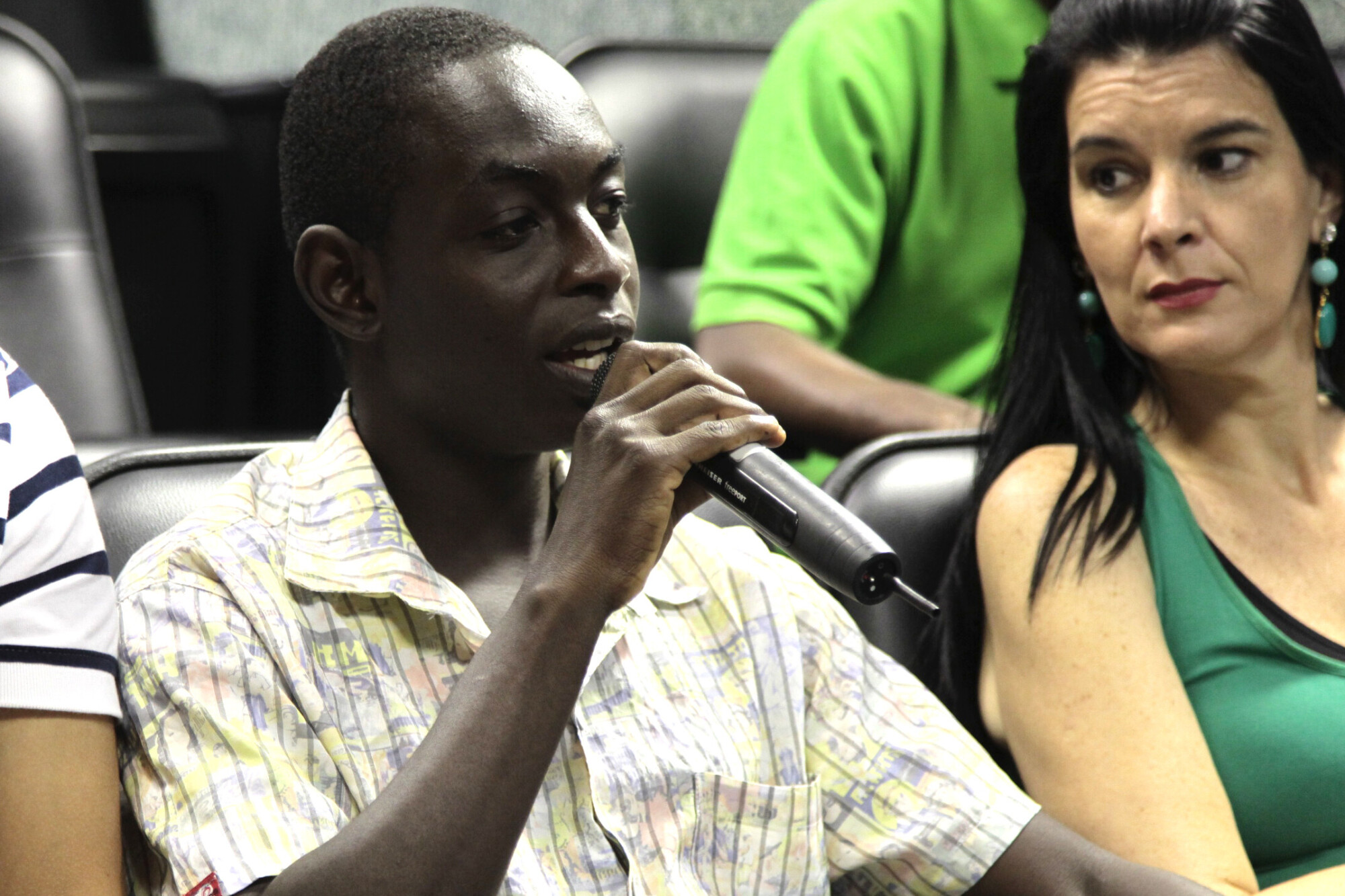 Clarens Chery, estudante de Direito e membro do Movimento Haitiano de SC