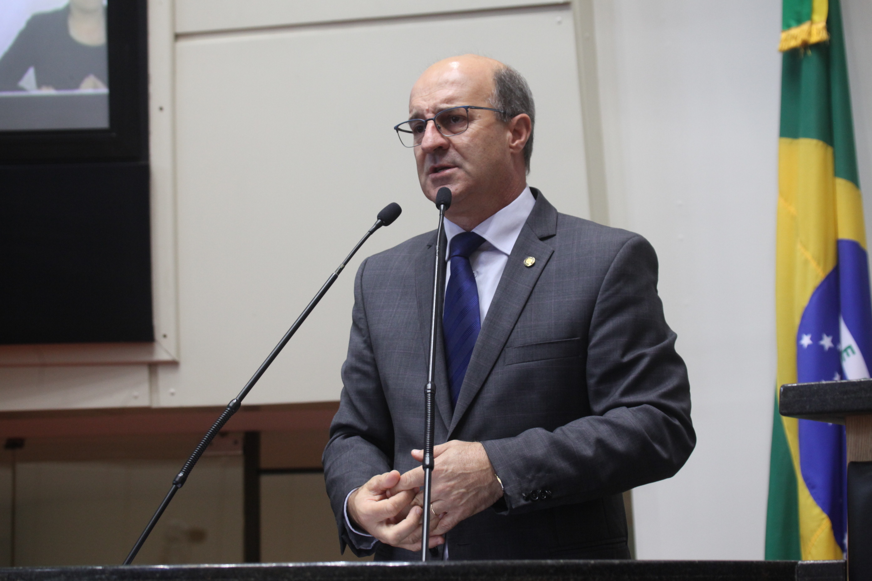 Sessão Ordinária. Deputado José Milton Scheffer (PP). Foto: Eduardo Guedes de Oliveira / Agência AL
