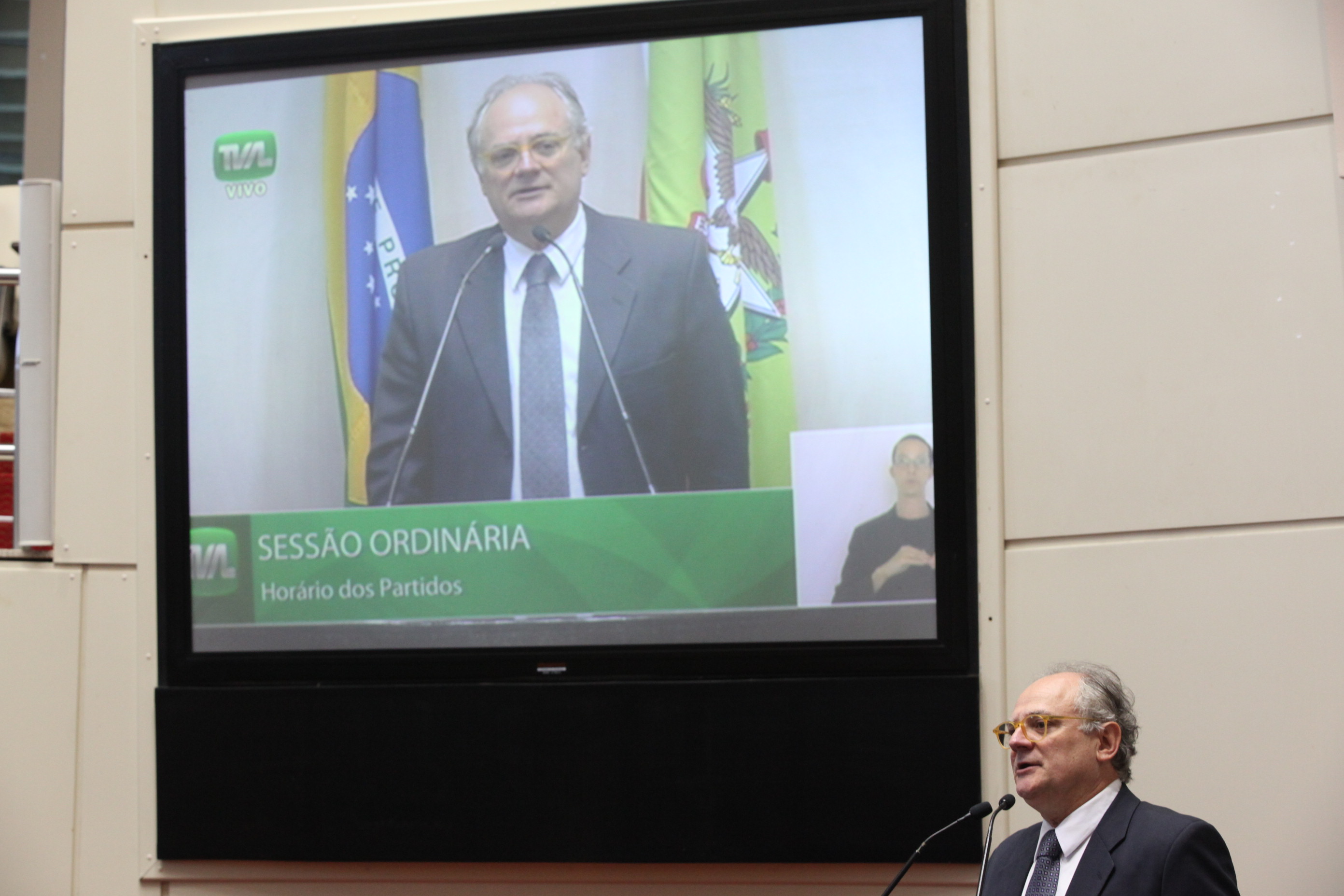 Sessão Ordinária. Deputado Vicente Caropreso (PSDB). Foto: Eduardo Guedes de Oliveira / Agência AL
