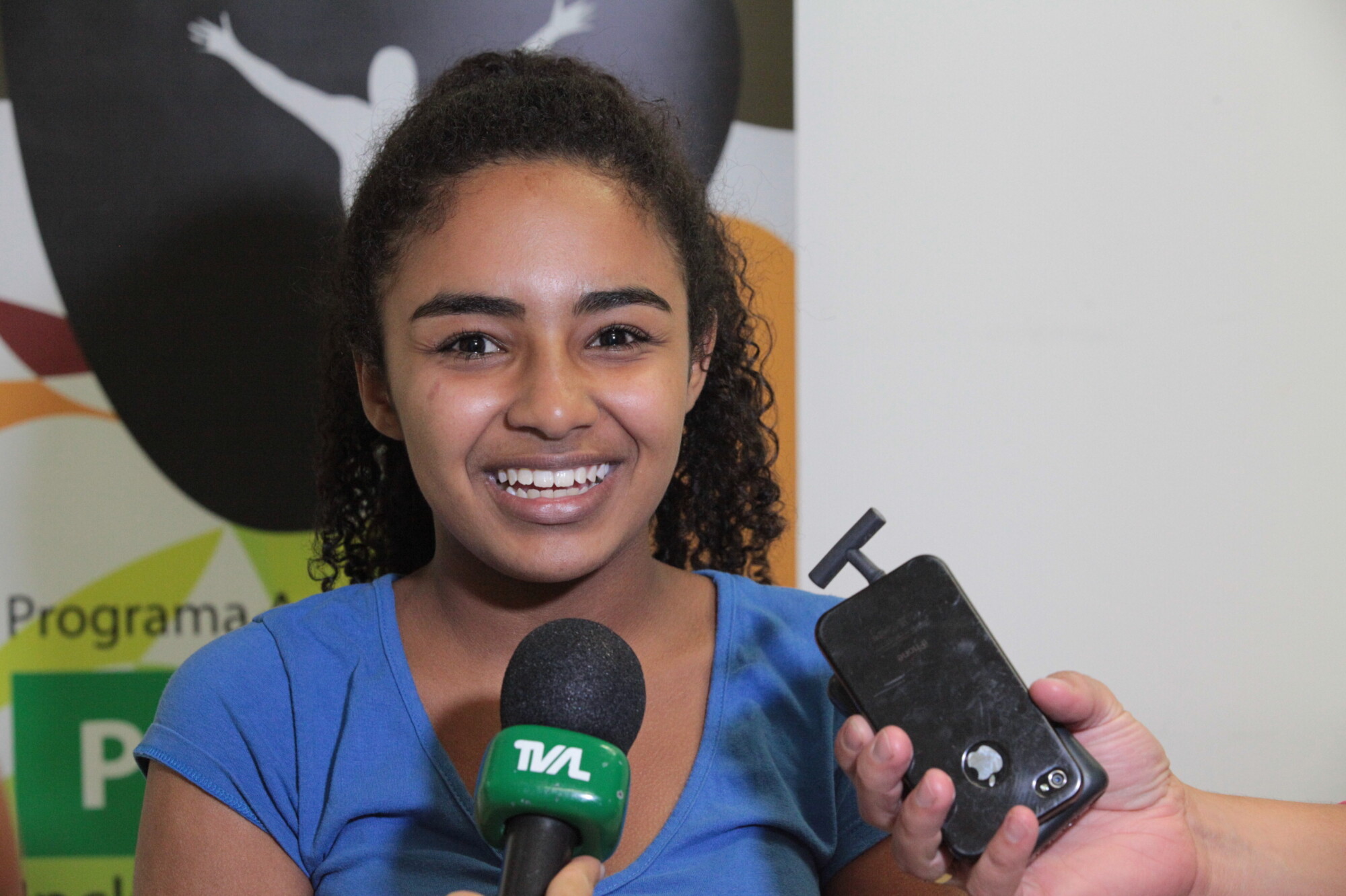 Julia Caroline Santos de Souza, estagiária do PAB