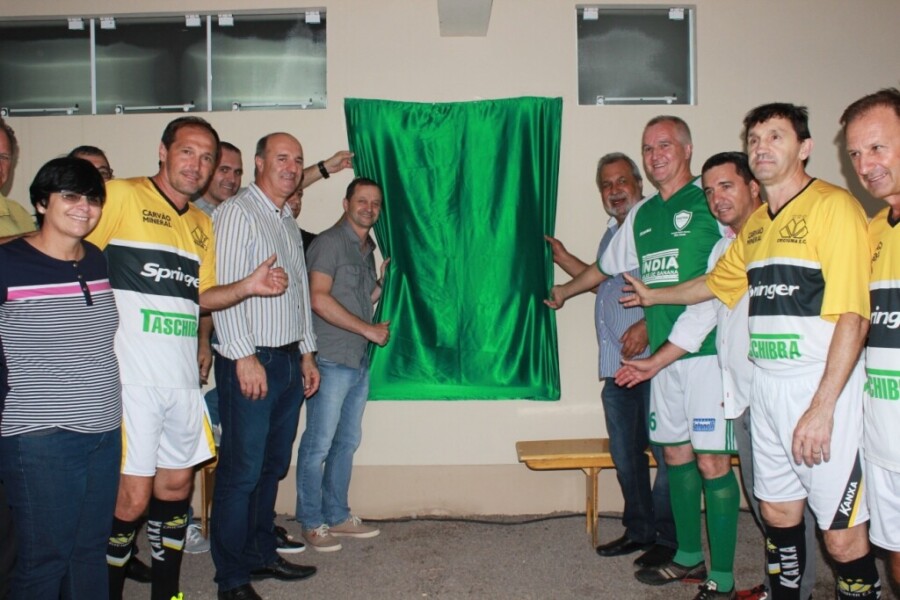 Deputado Zé Milton na inauguração do complexo esportivo de Jacinto Machado