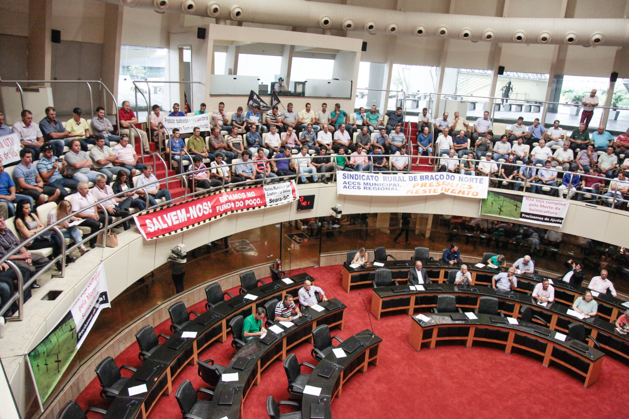 Assembleia debate alternativas para por fim à crise da suinocultura em SC