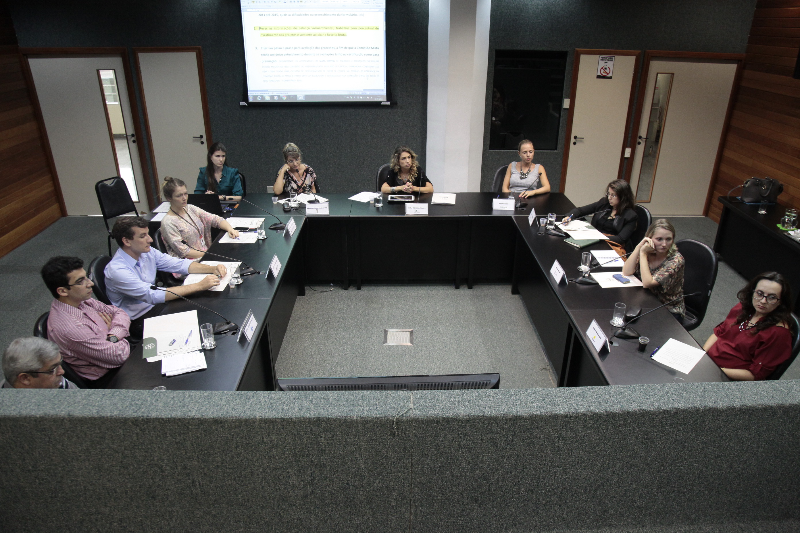 Reunião da Comissão Mista de Certificado de Responsabilidade Social.