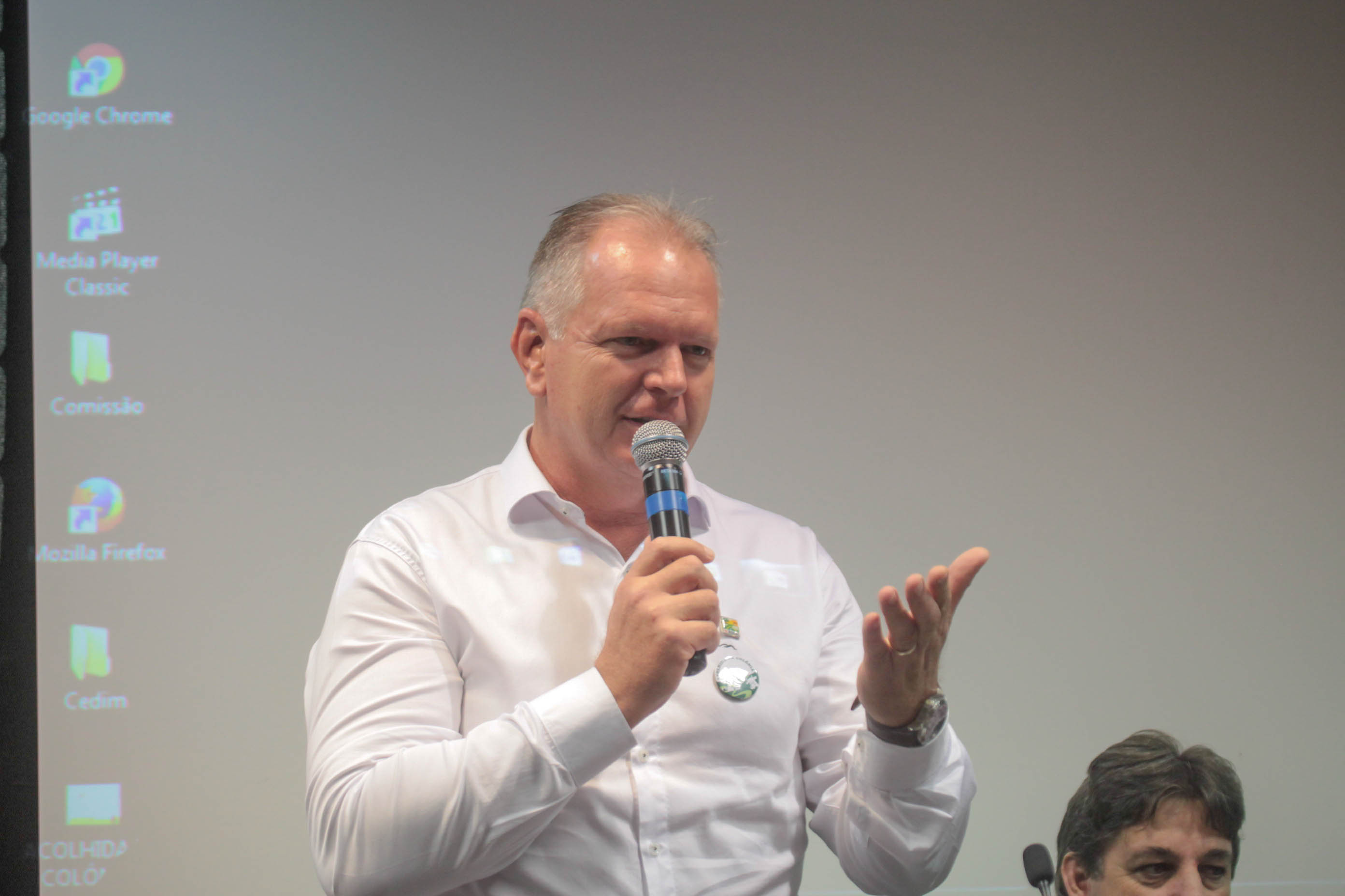 Ditmar Alfonso Zimath, Diretor de Projetos Especiais do Programa SC Rural. Seminário de Constituição da Federação Catarinense das Associações de Agroturismo Acolhida na Colônia.