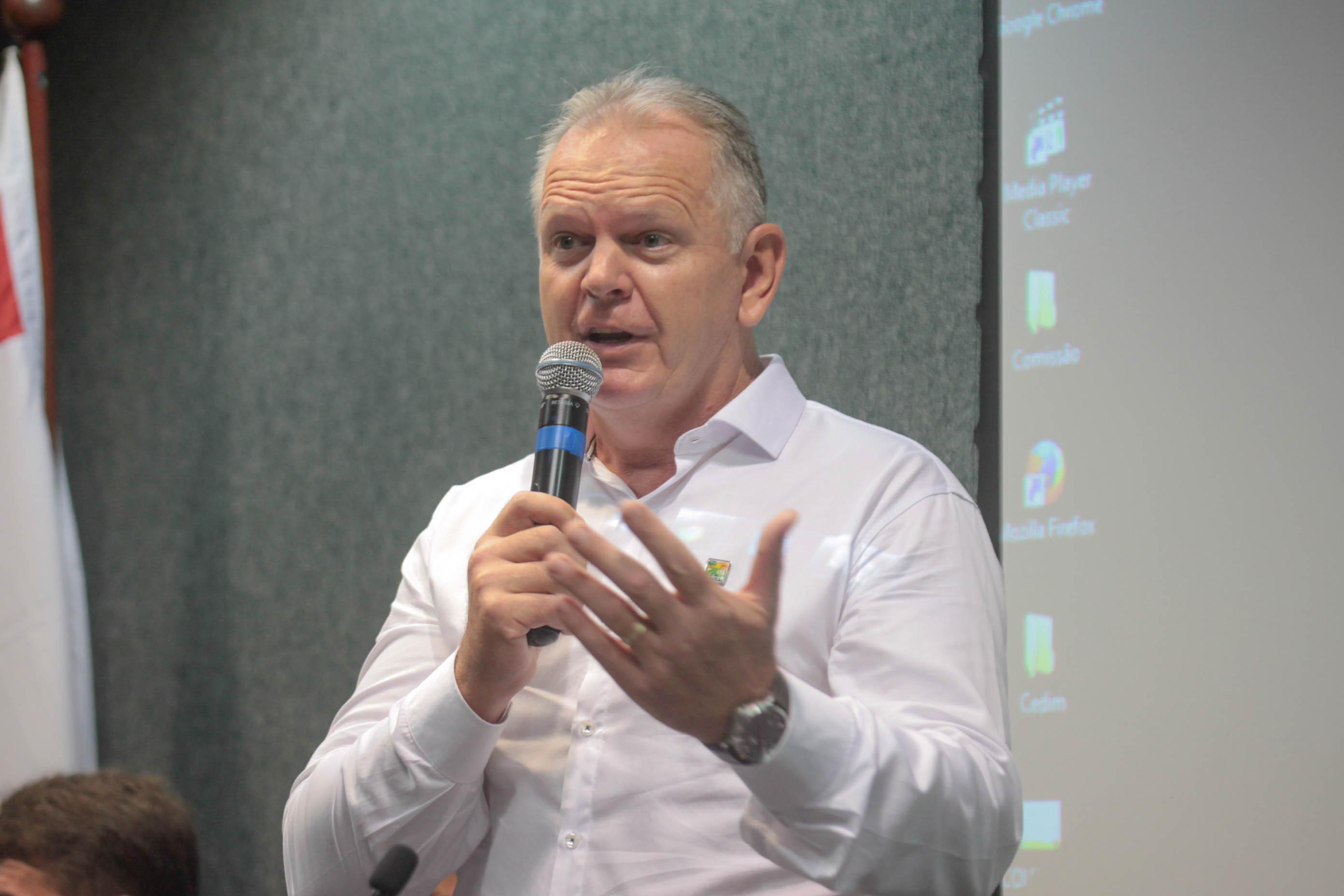 Ditmar Alfonso Zimath, Diretor de Projetos Especiais do Programa SC Rural. Seminário de Constituição da Federação Catarinense das Associações de Agroturismo Acolhida na Colônia.
