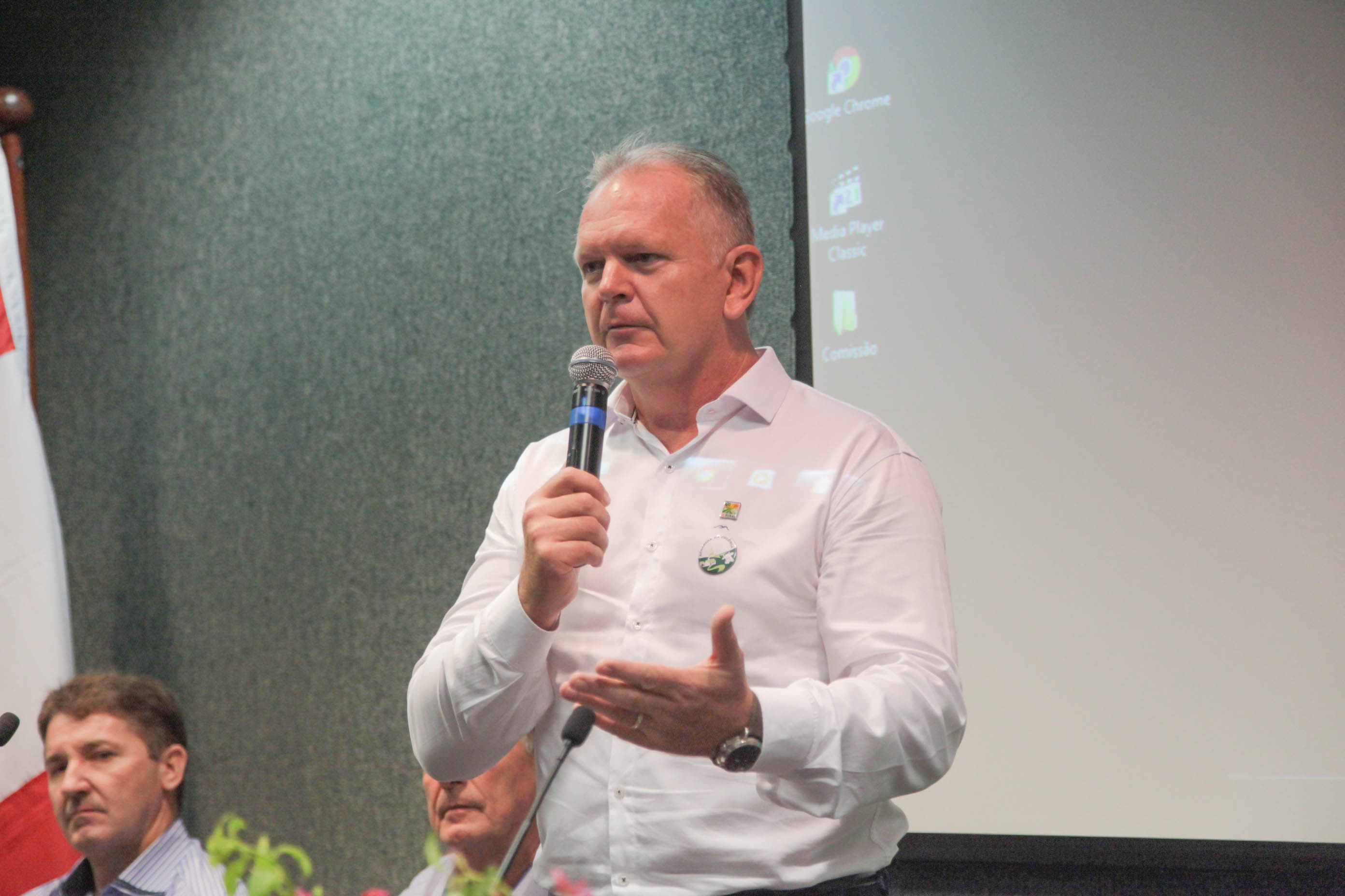 Ditmar Alfonso Zimath, Diretor de Projetos Especiais do Programa SC Rural. Seminário de Constituição da Federação Catarinense das Associações de Agroturismo Acolhida na Colônia.