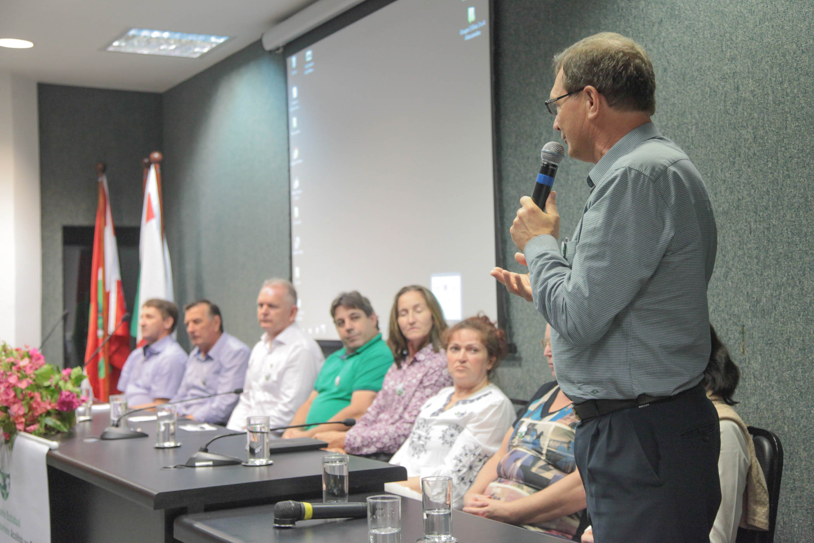 Ditmar Alfonso Zimath, Diretor de Projetos Especiais do Programa SC Rural. Seminário de Constituição da Federação Catarinense das Associações de Agroturismo Acolhida na Colônia.