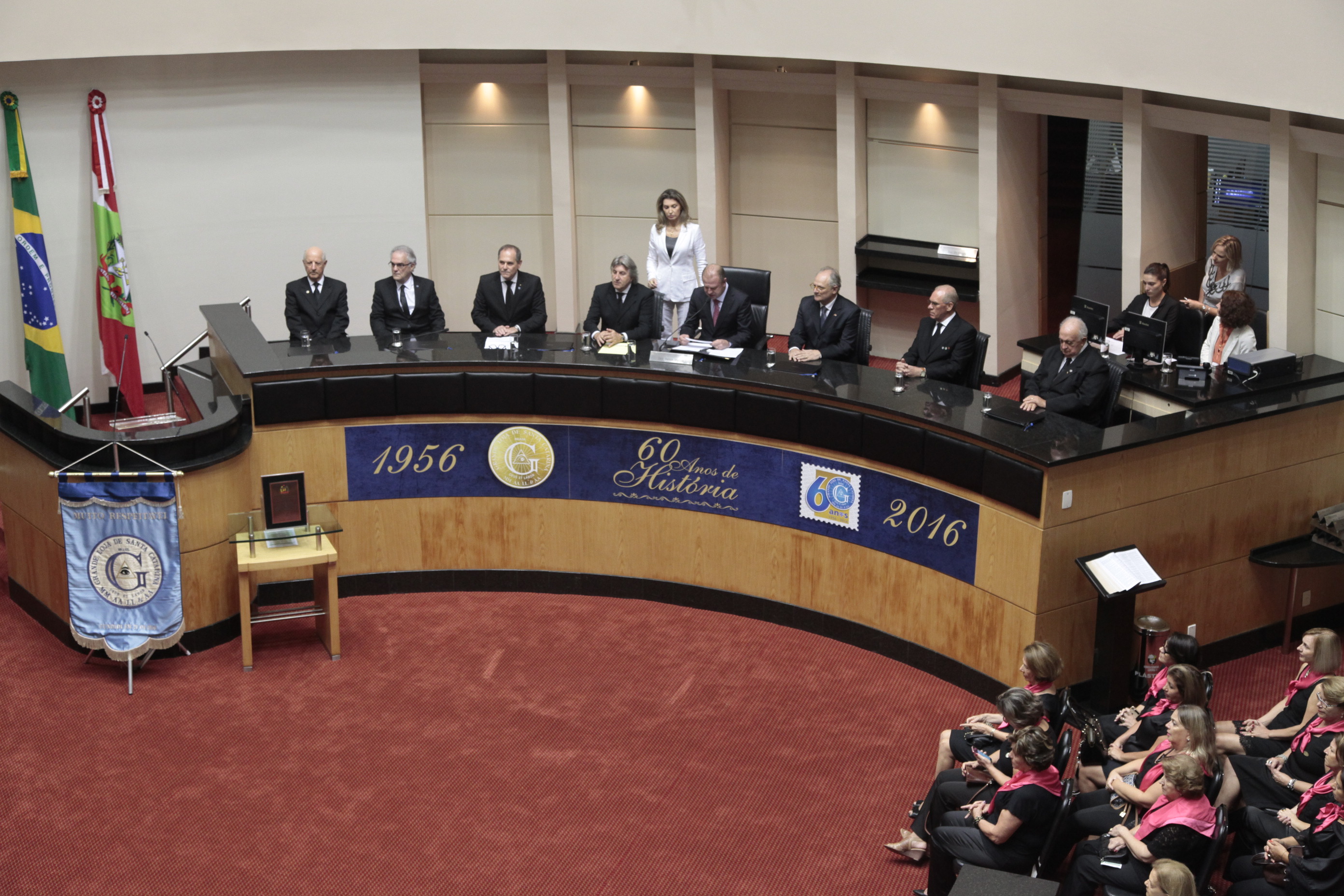 Sessão Especial em homenagem à Grande Loja de Santa Catarina/GLSC pela passagem dos seus 60 anos de fundação.