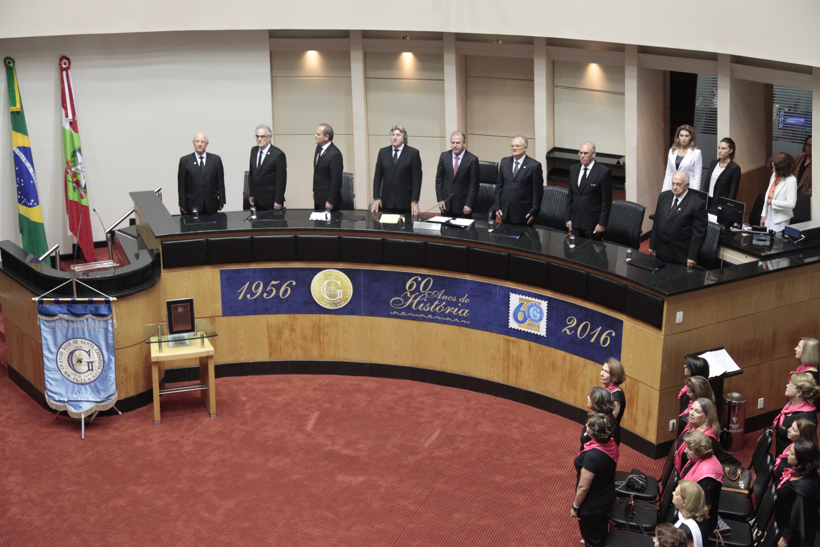 Sessão Especial em homenagem à Grande Loja de Santa Catarina/GLSC pela passagem dos seus 60 anos de fundação.