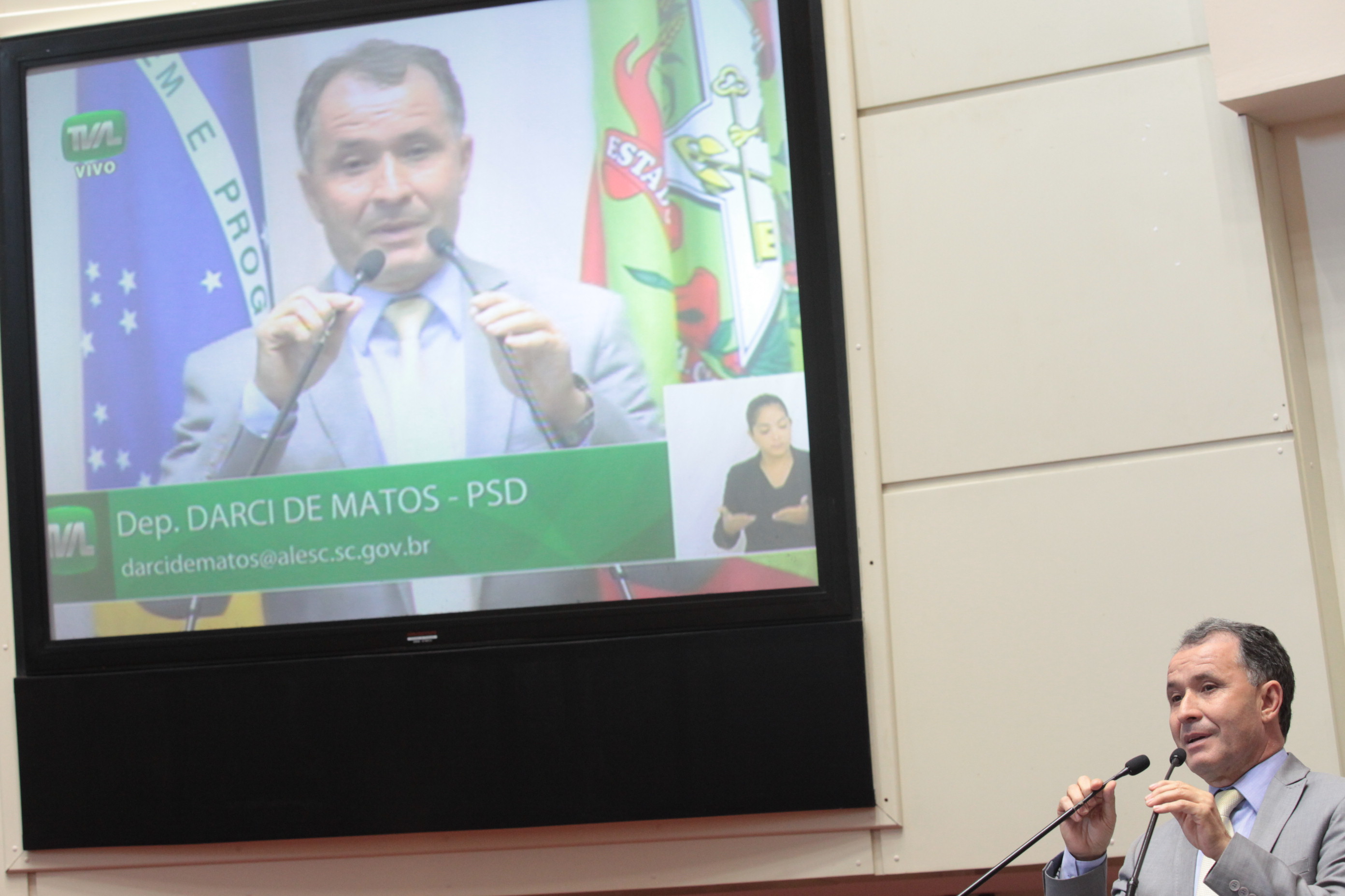 Sessão Ordinária. 
Deputado Darci de Matos (PSD)