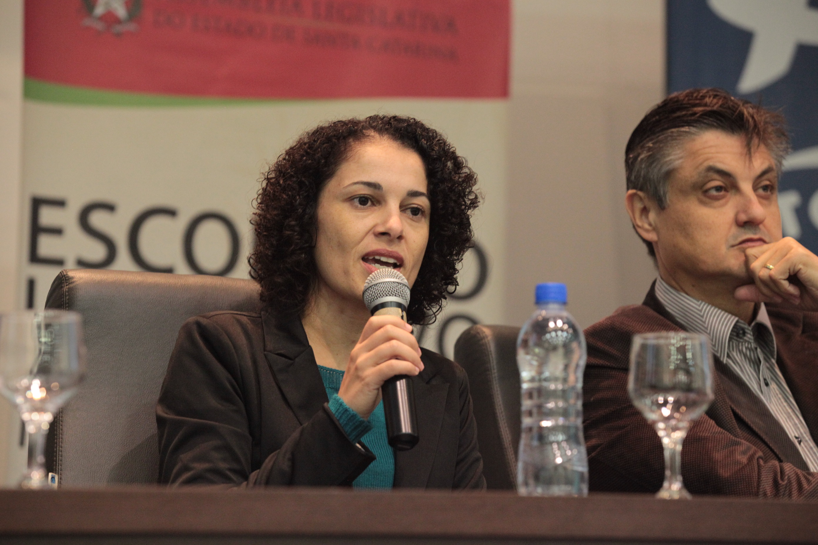 Seminário sobre o Autismo realizado em Balneário Camboriú. Regina da Silva Mendes (prefeitura de Balneário Camboriú).