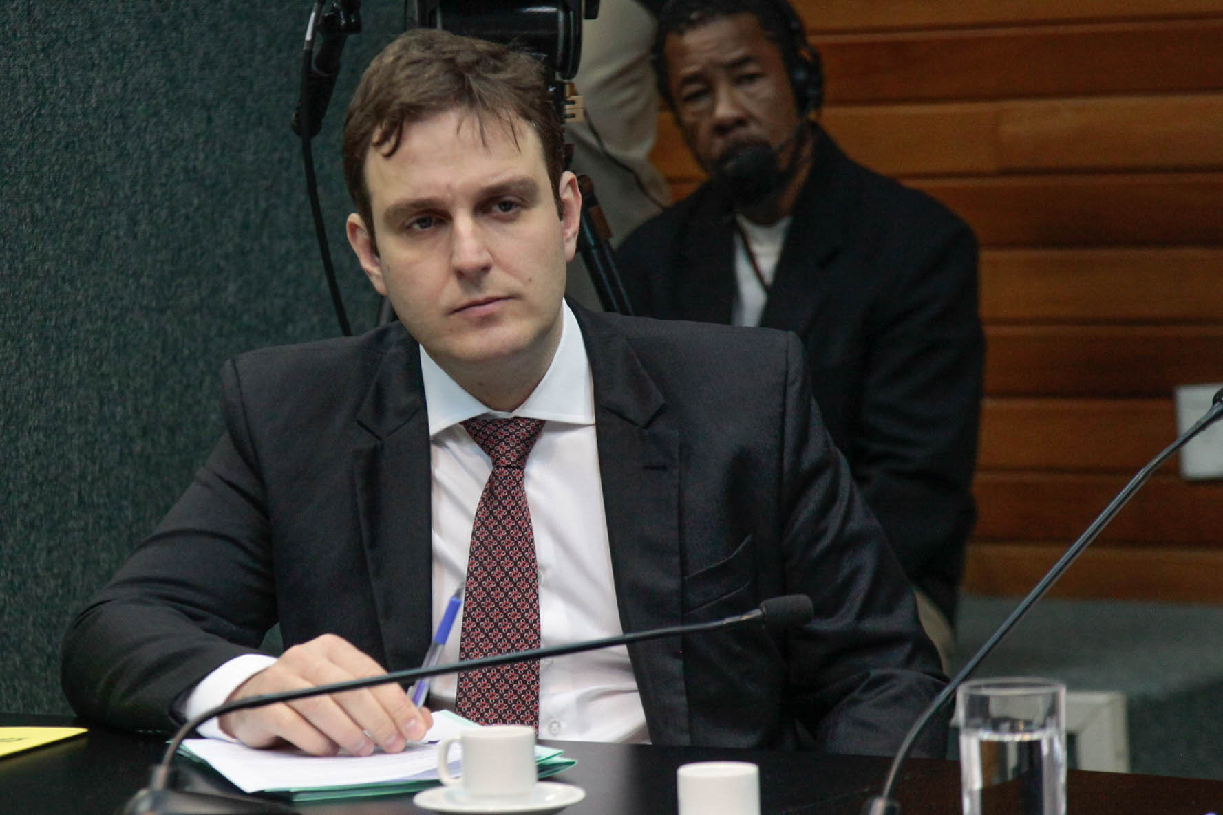 Deputado Ricardo Guidi (PSD) em Comissão de Constituição e Justiça