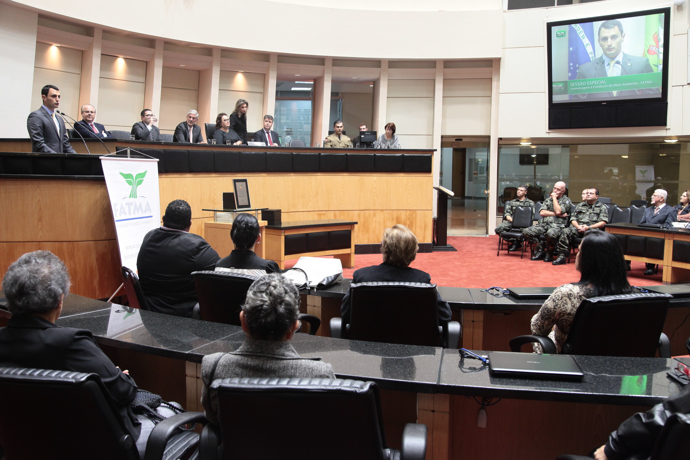 Sessão Especial em homenagem à Fundação do Meio Ambiente - FATMA pela passagem das suas quatro décadas de atividade e lançamento do livro FATMA 40 anos - Patrimônio dos Catarinenses.