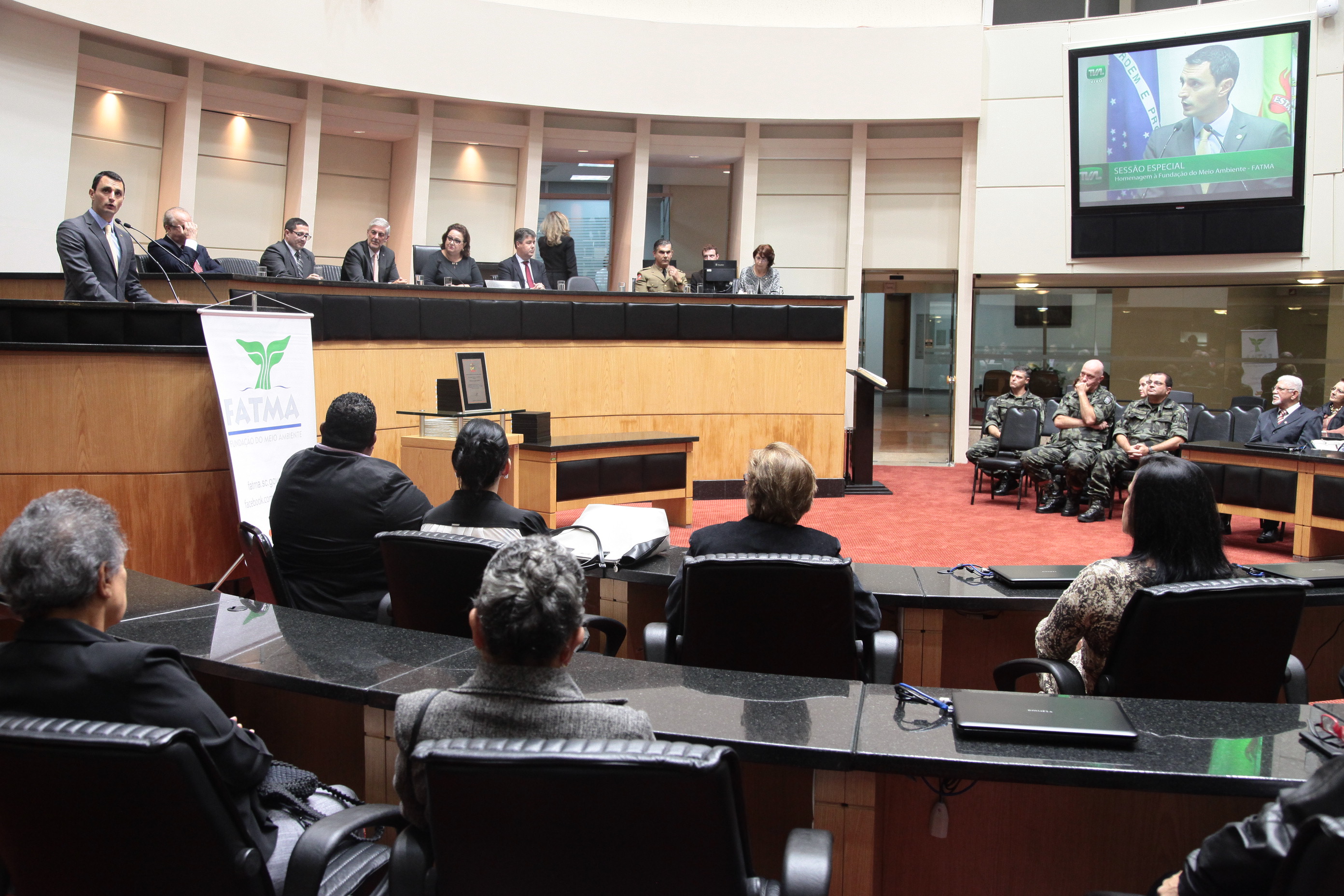 Sessão Especial em homenagem à Fundação do Meio Ambiente - FATMA pela passagem das suas quatro décadas de atividade e lançamento do livro FATMA 40 anos - Patrimônio dos Catarinenses.