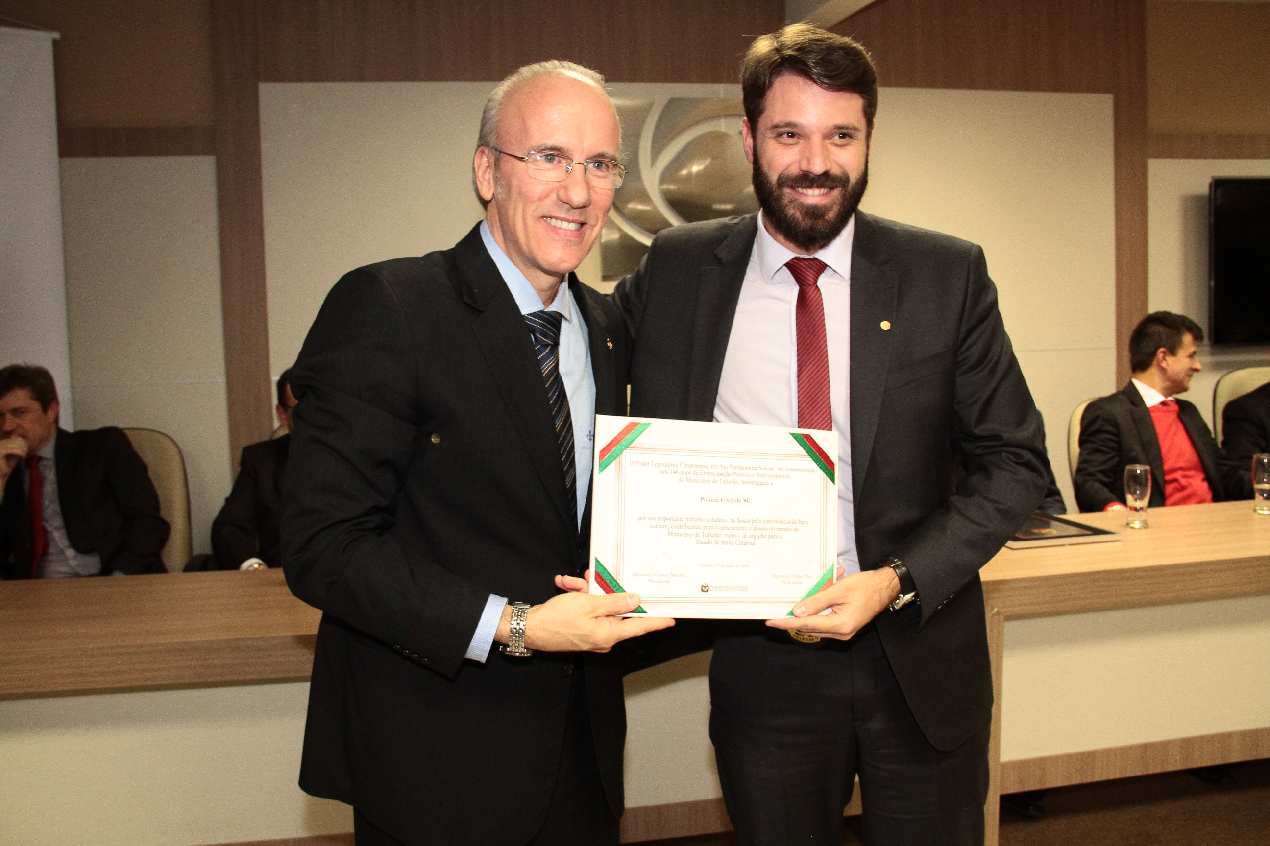 Ato Parlamentar Solene em comemoração aos 146 anos de Emancipação Política e Administração do Município de Tubarão.
