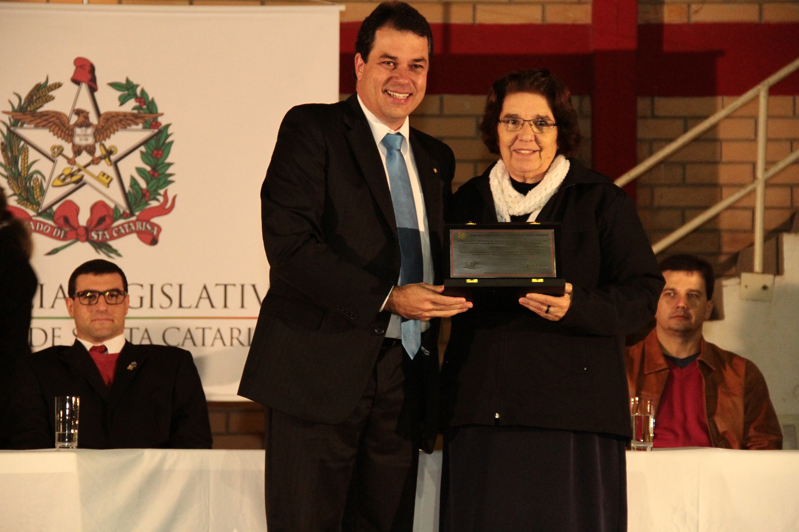 Ato Solene em homenagem ao Colégio Sagrada Família em comemoração aos 80 anos de fundação pelas as Irmãs Escolares de Nossa Senhora - Forquilhinha/SC.