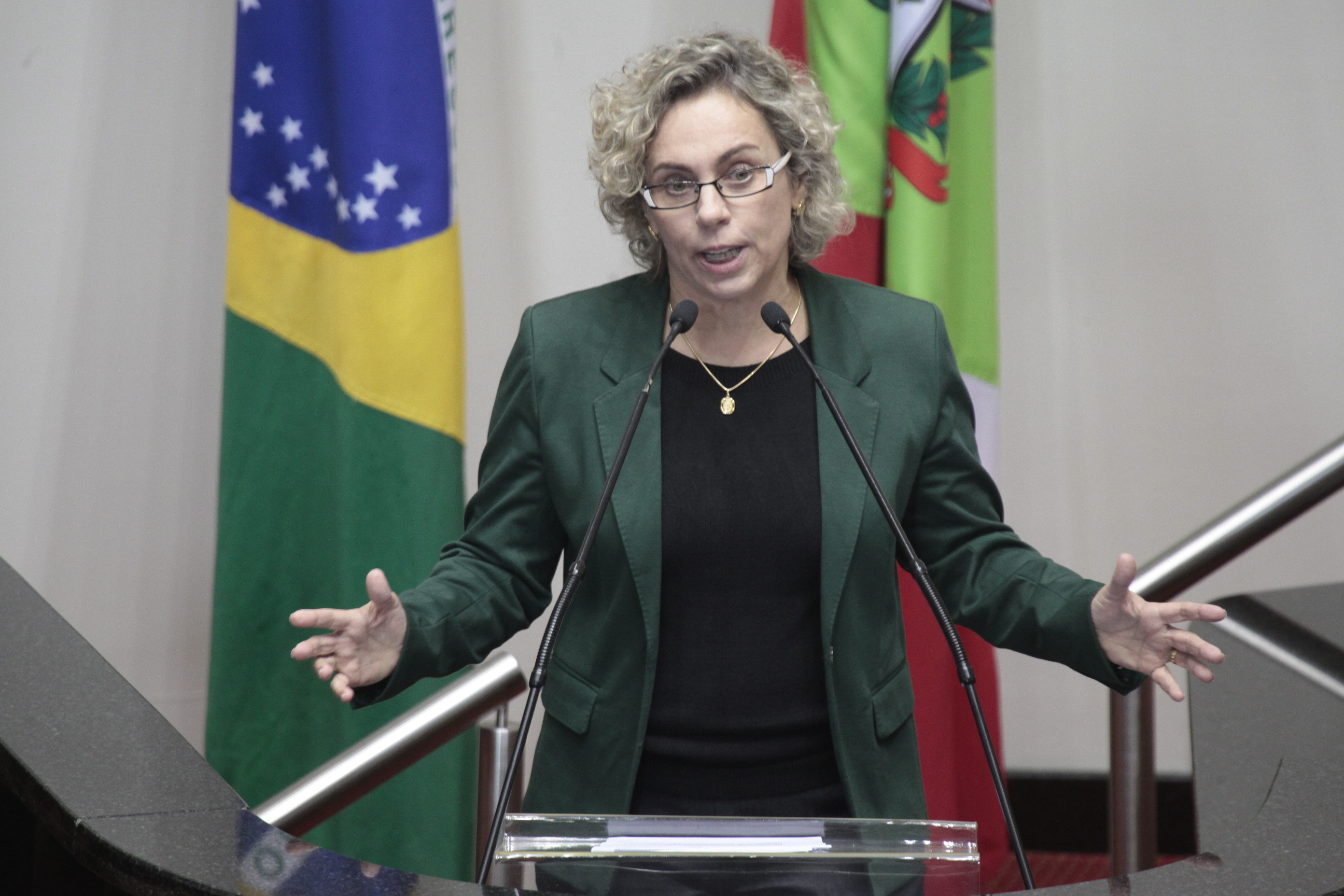 Sessão Ordinária. Deputada Ana Paula Lima (PT) Foto: Miriam Zomer/ Agência AL