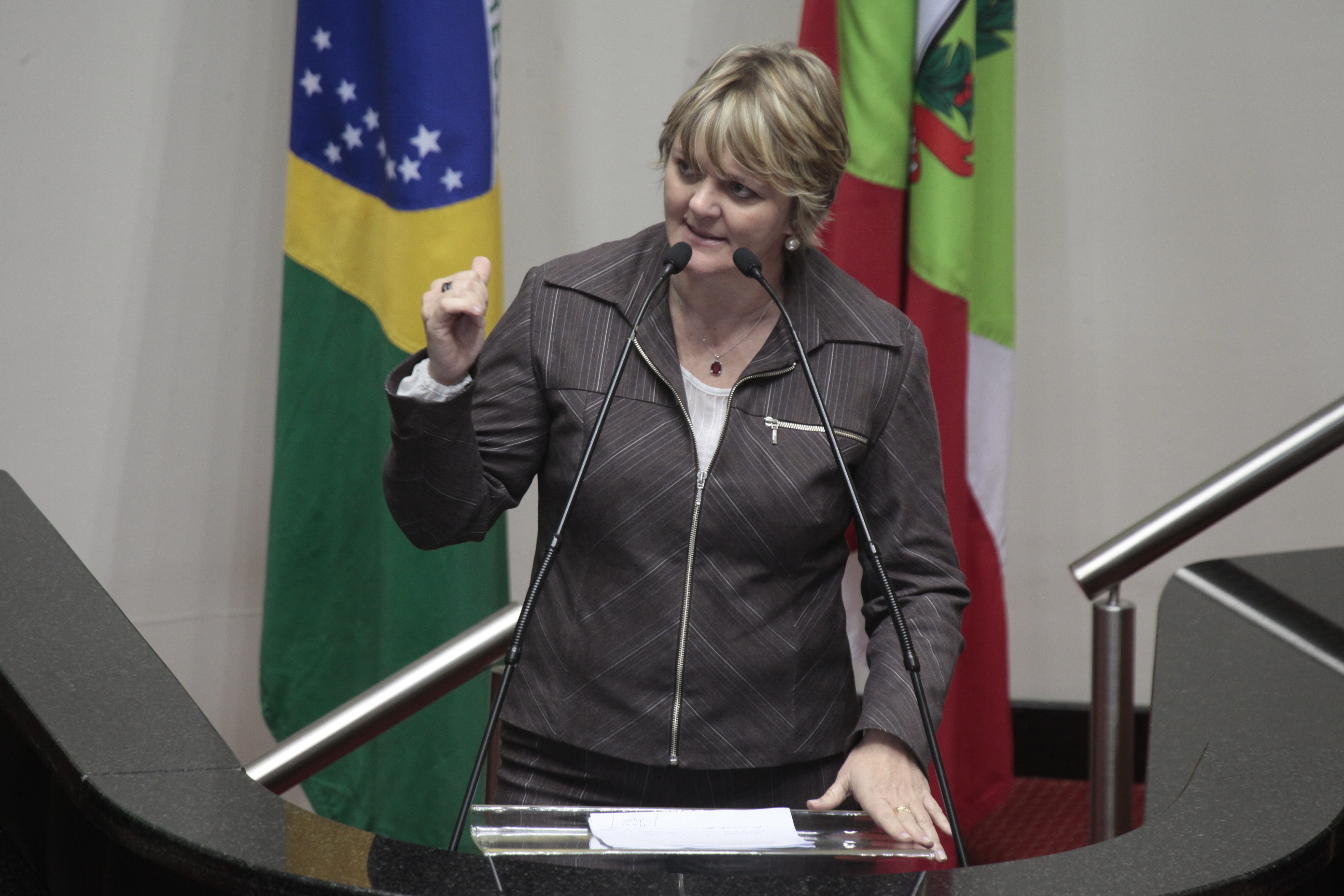 Sessão Ordinária. Deputada Luciane Carminatti (PT)  Foto: Miriam Zomer/ Agência AL