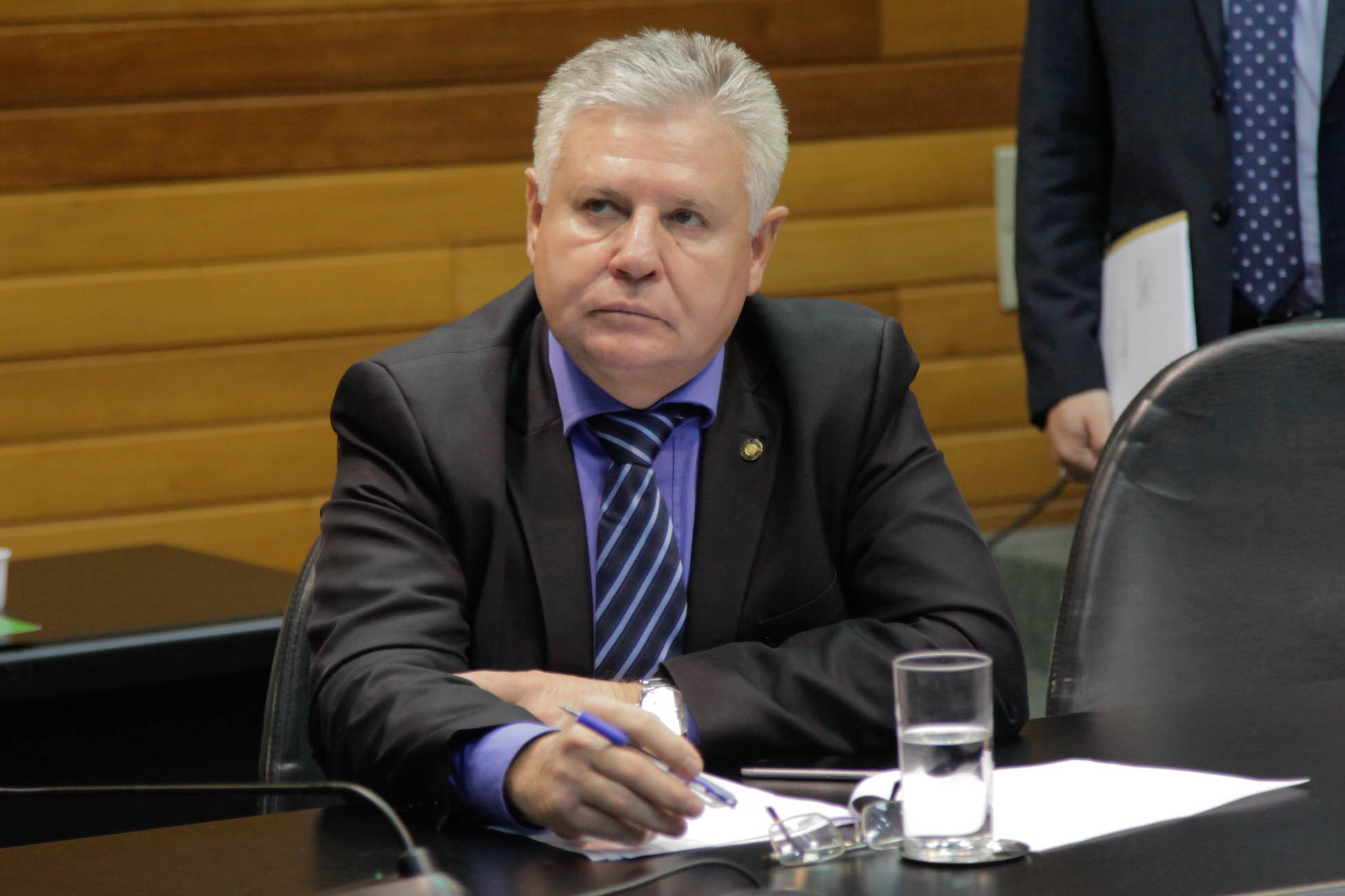 Deputado Nilso Berlanda (PR) em Reunião da Comissão de Constituição e Justiça.