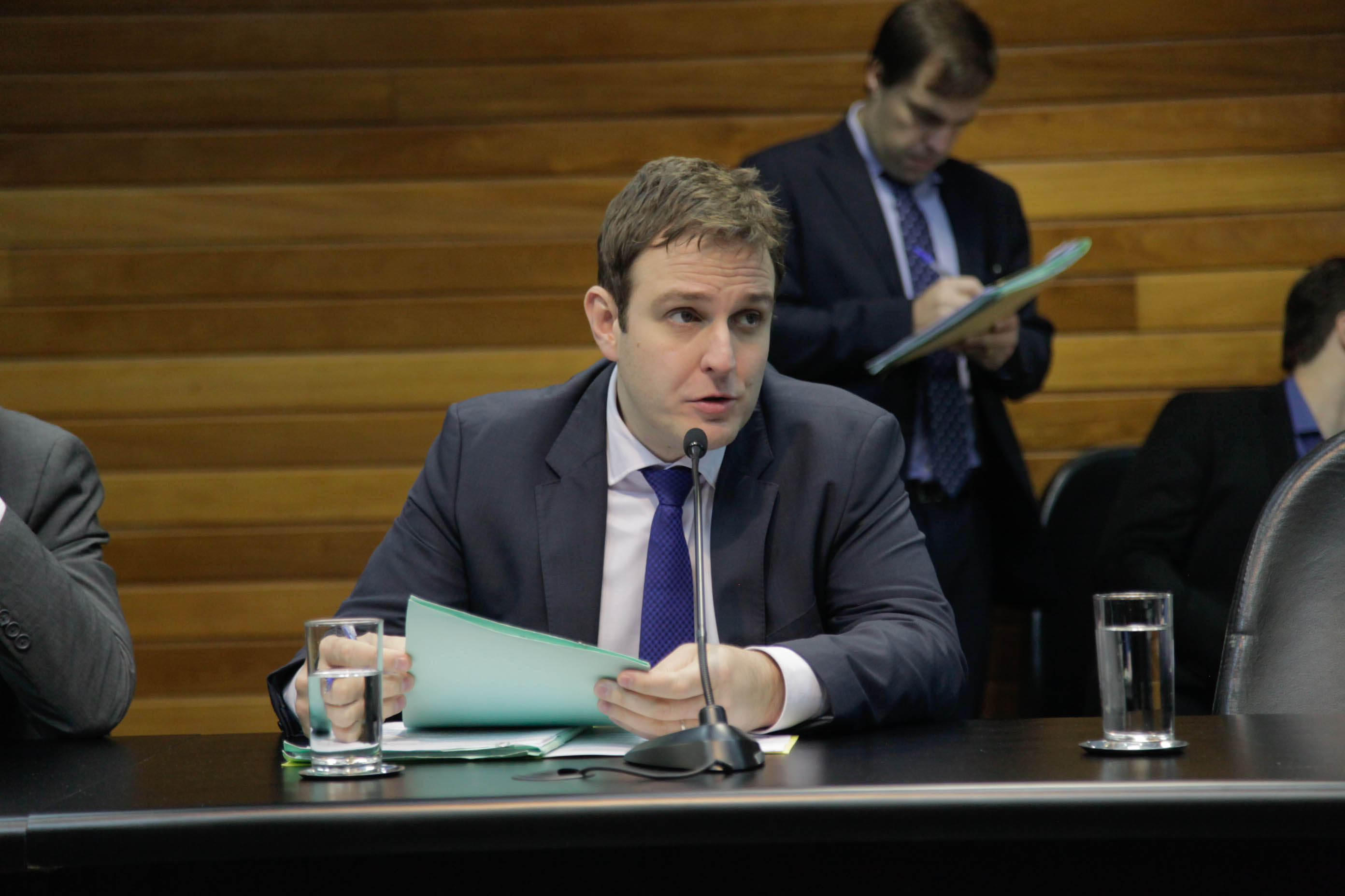 Deputado Ricardo Guidi (PSD) em Reunião da Comissão de Constituição e Justiça.