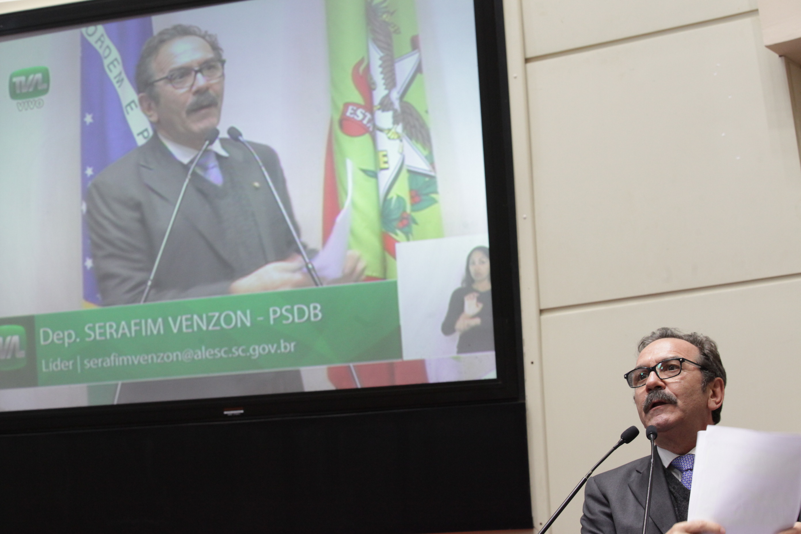 Sessão Ordinária. Deputado Serafim Venzon (PSDB)