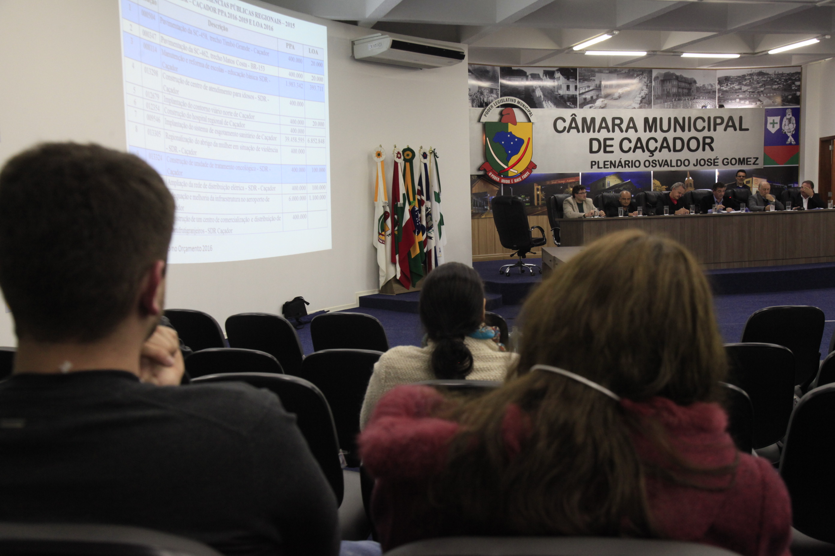 Audiência Pública Regional - Lei de Diretrizes Orçamentárias (LDO) 2016 para a Lei Orçamentária Anual (LOA) 2017 - Caçador.