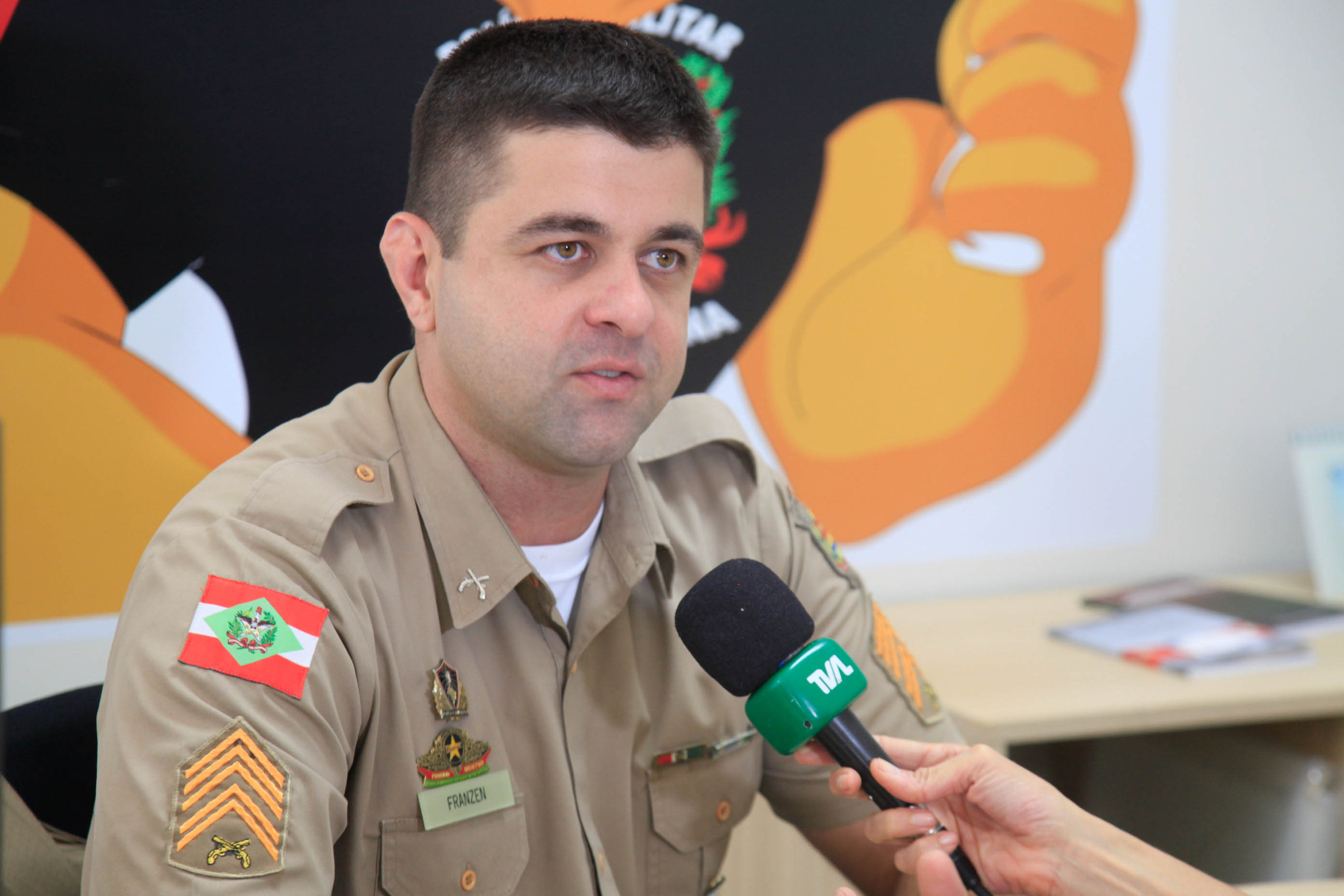 Proerd – Entrevista  com o 1º Sargento Jaison Fronzen.