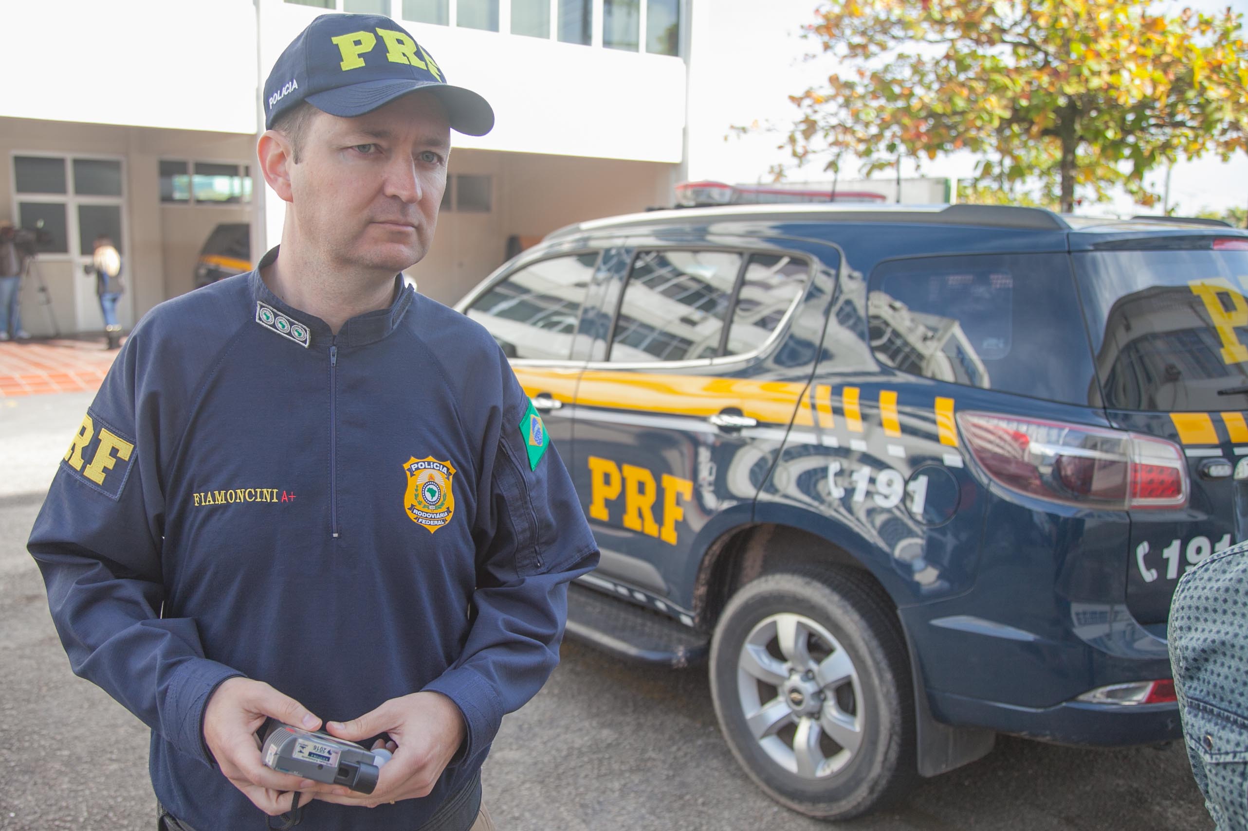 Adriano Fiamoncini, chefe da comunicação da Polícia Rodoviária Federal (PRF) no Estado de Santa Catarina.