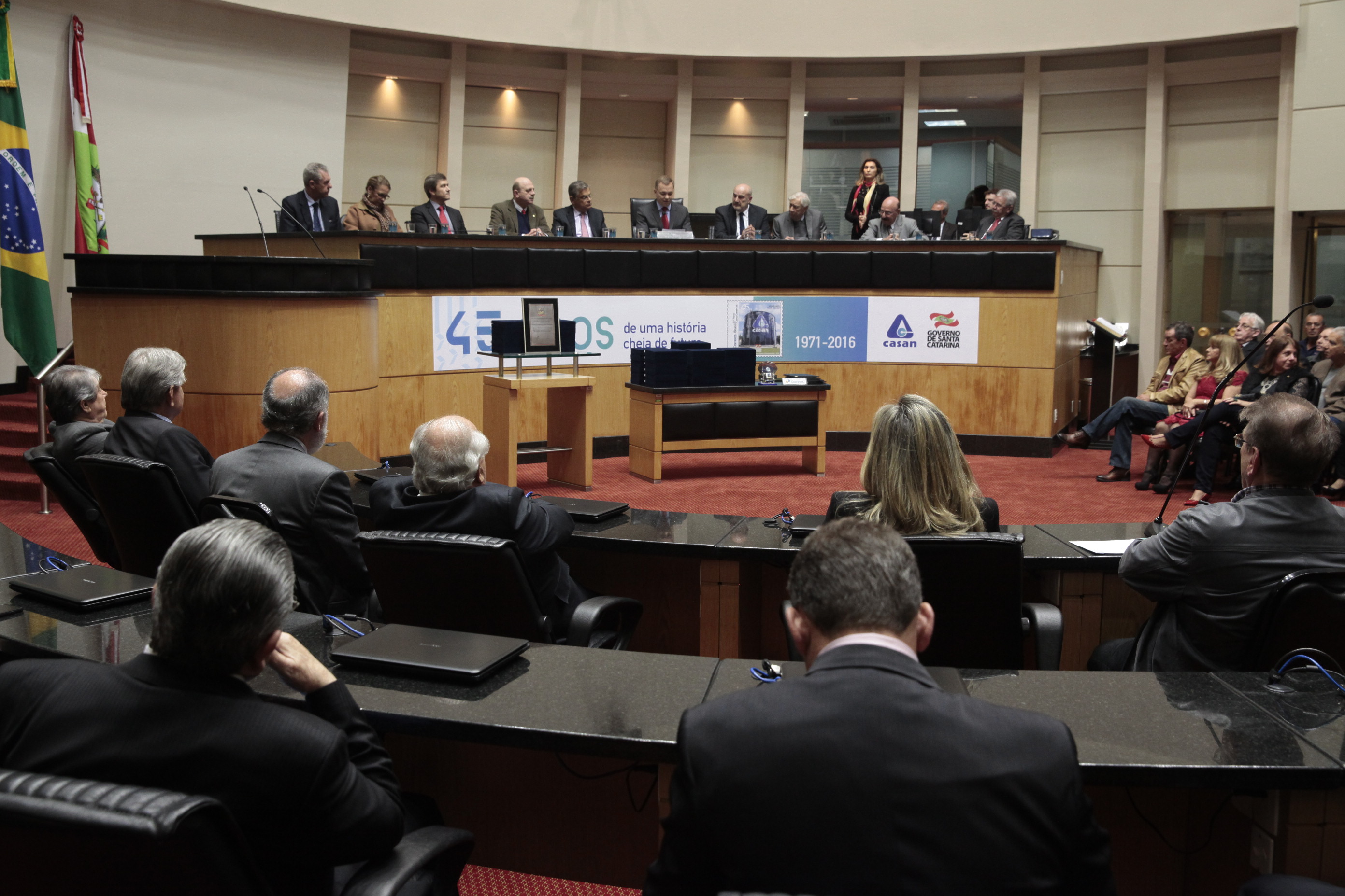 Sessão Especial em comemoração aos 45 anos da Companhia de Catarinense de Àguas e Saneamento - CASAN.