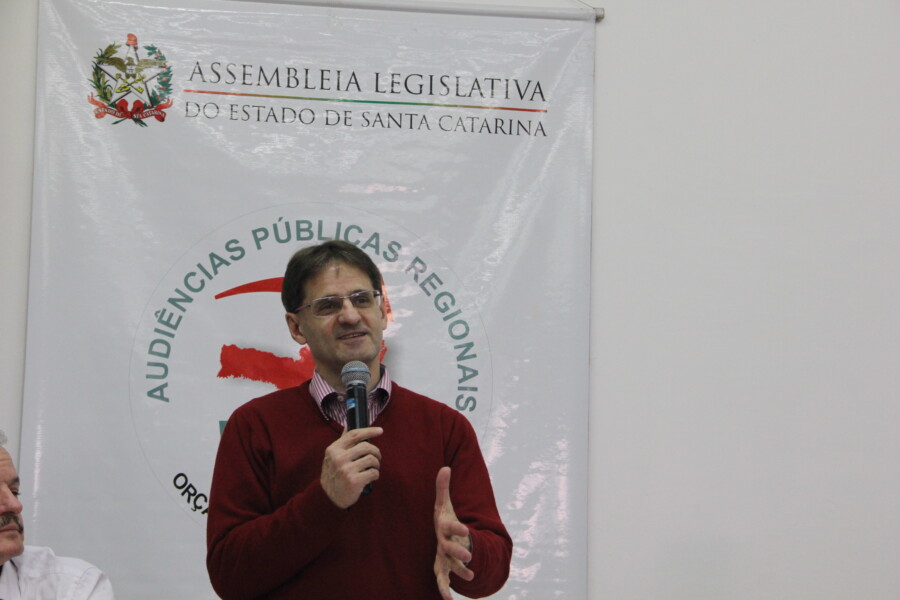 Deputado Neodi Saretta na audiência do OR em Maravilha
