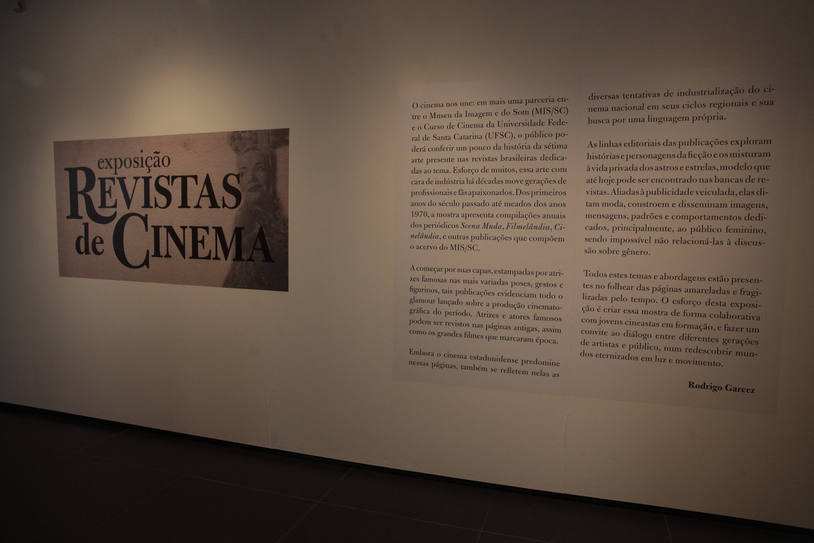 Exposição Revistas de Cinema - Museu da Imagem e do Som de Santa Catarina (MIS/SC).
