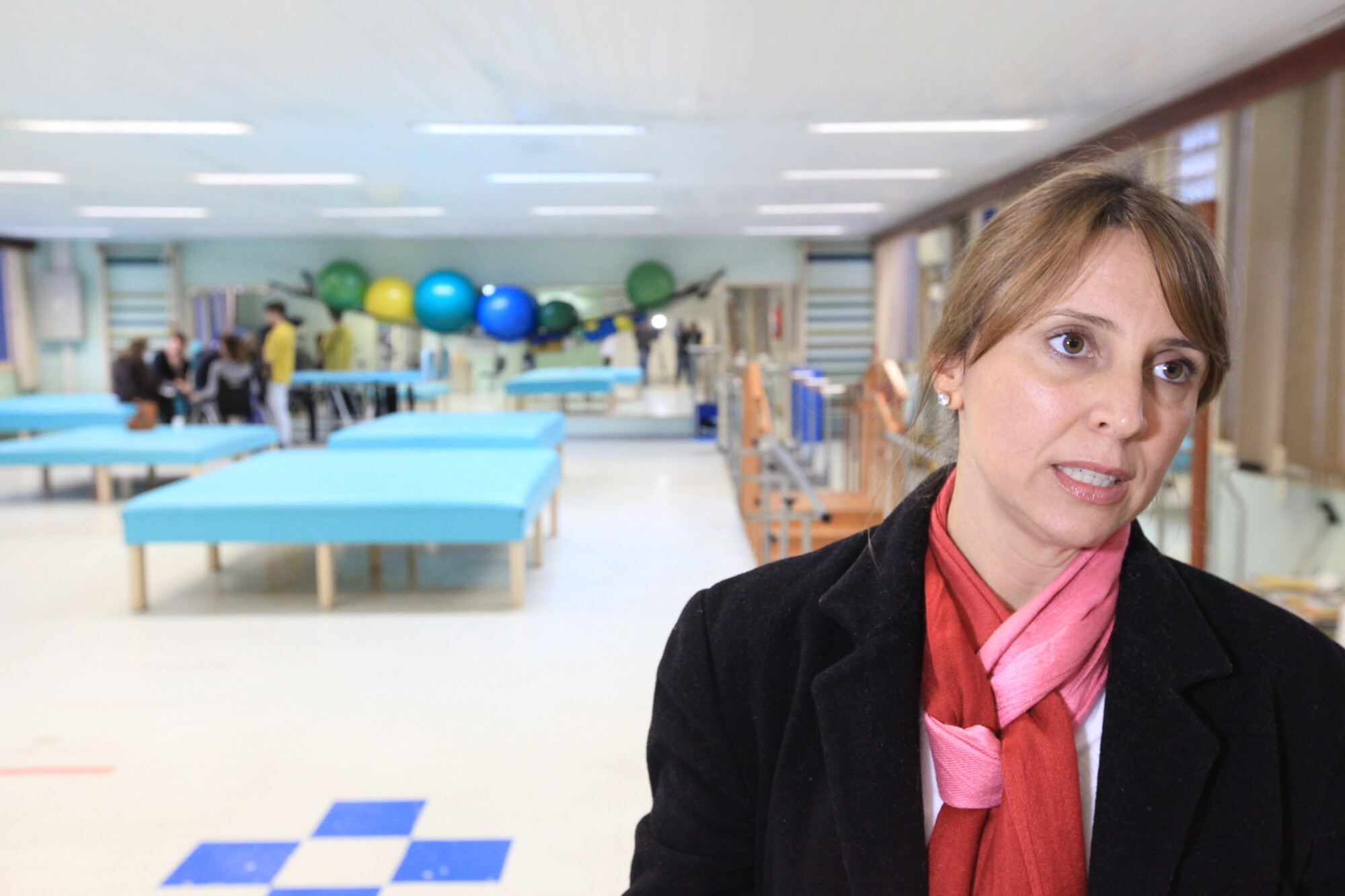 Scheyla Nogueira, fisioterapeuta, chefe do setor de Neurorreabilitação de Adultos do CCR