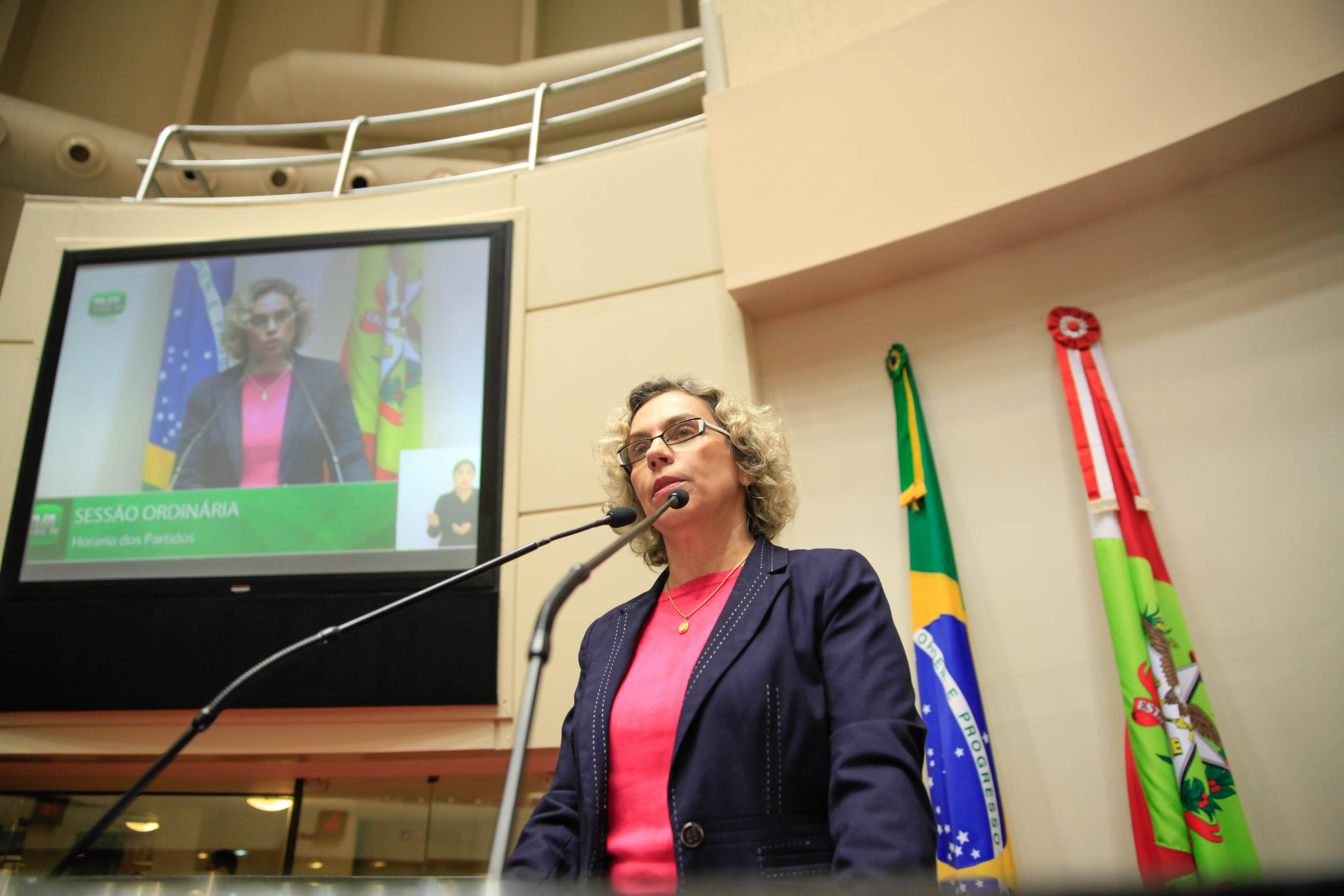 Deputada Ana Paula Lima (PT) em Sessão Ordinária