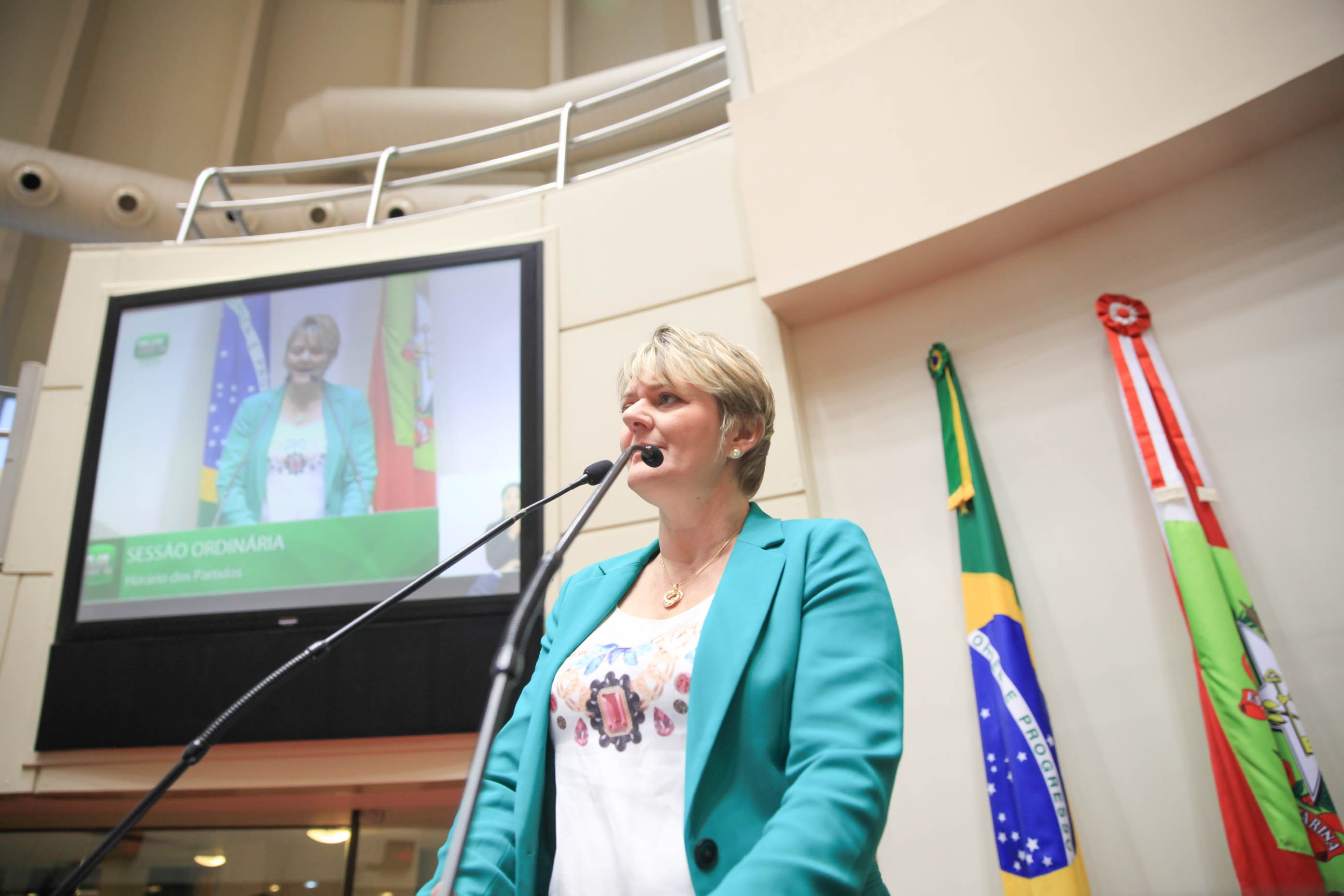 Deputada Luciane Carminatti (PT) em Sessão Ordinária