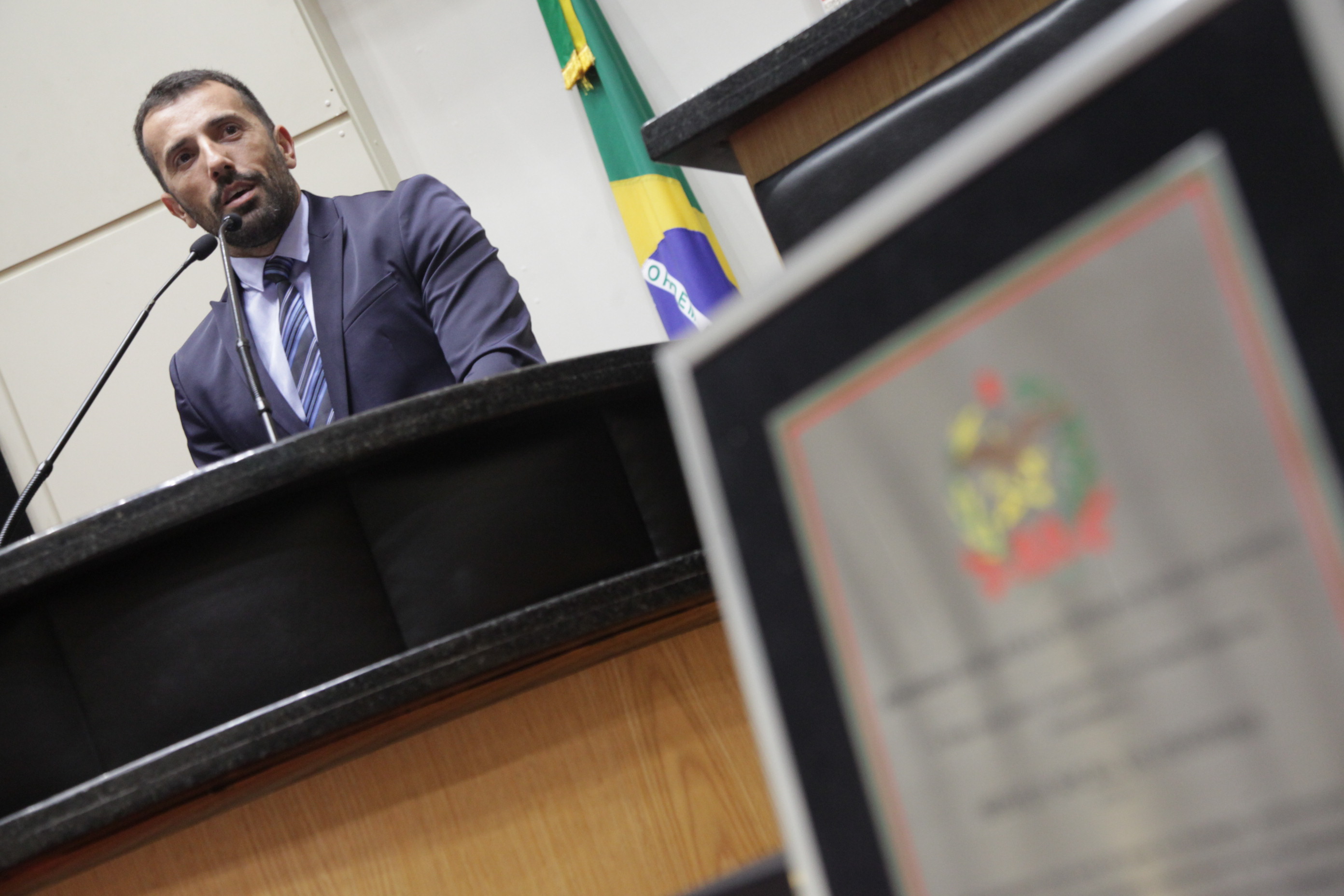 Deputado Patrício Destro (PSB). Sessão Especial - 65 Anos do SESI.