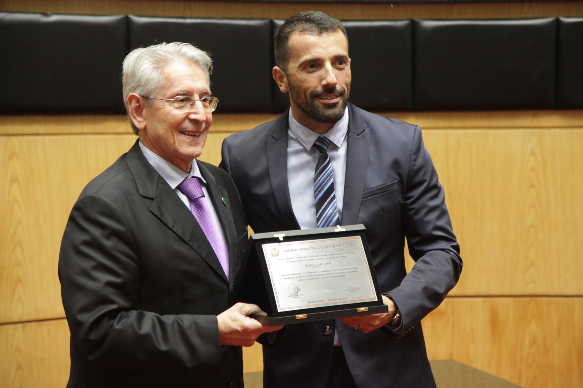 Assembleia realiza sessão especial em homenagem aos 65 anos do Sesi-SC