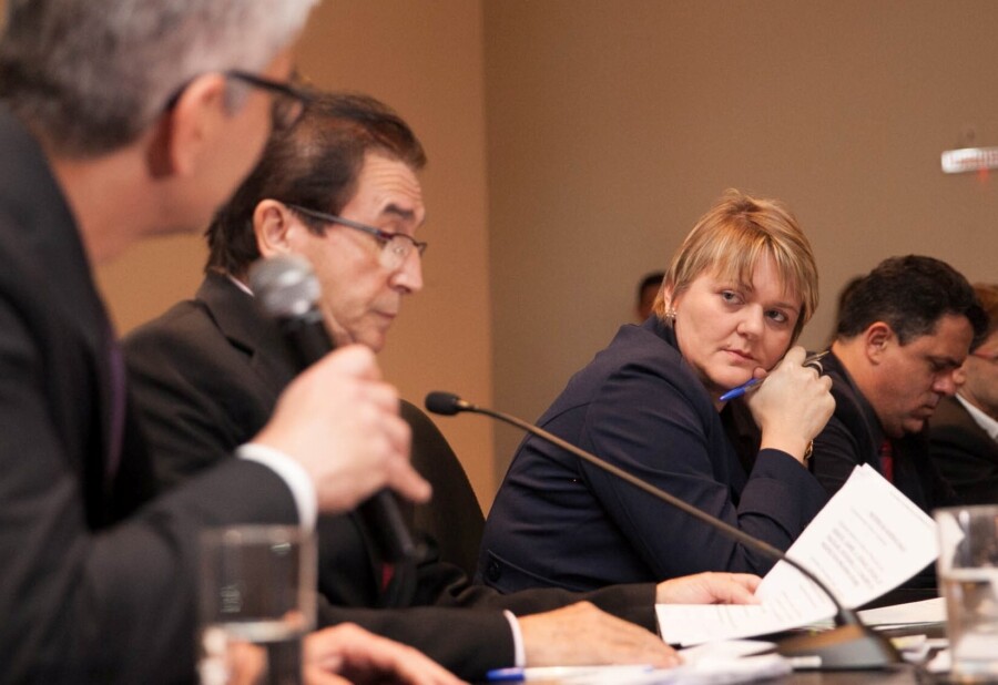 Deputada Luciane Carminatti na audiência pública