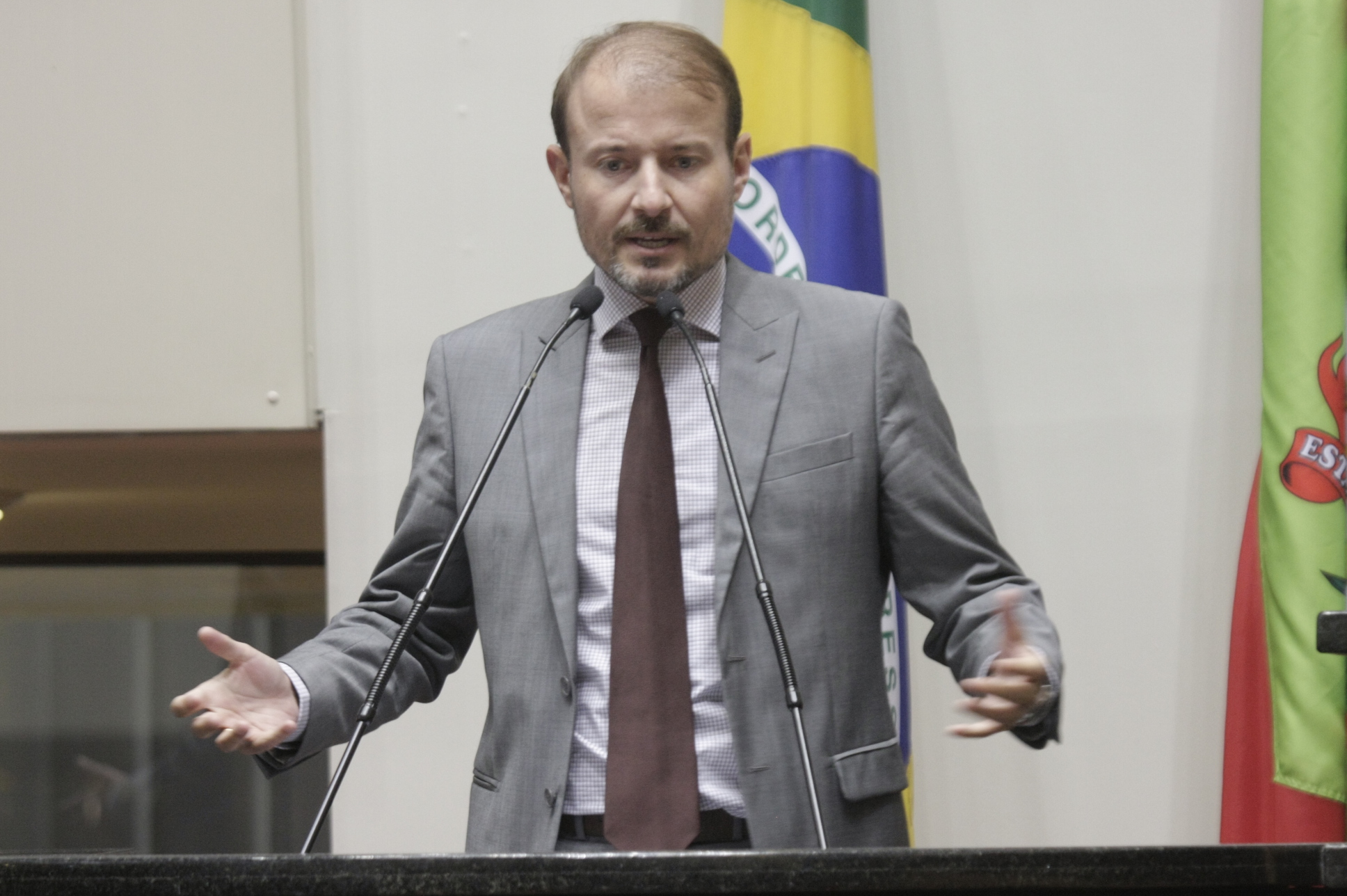 Sessão Ordinária. Deputado Gabriel Ribeiro (PSD). Foto: Eduardo Guedes de Oliveira.