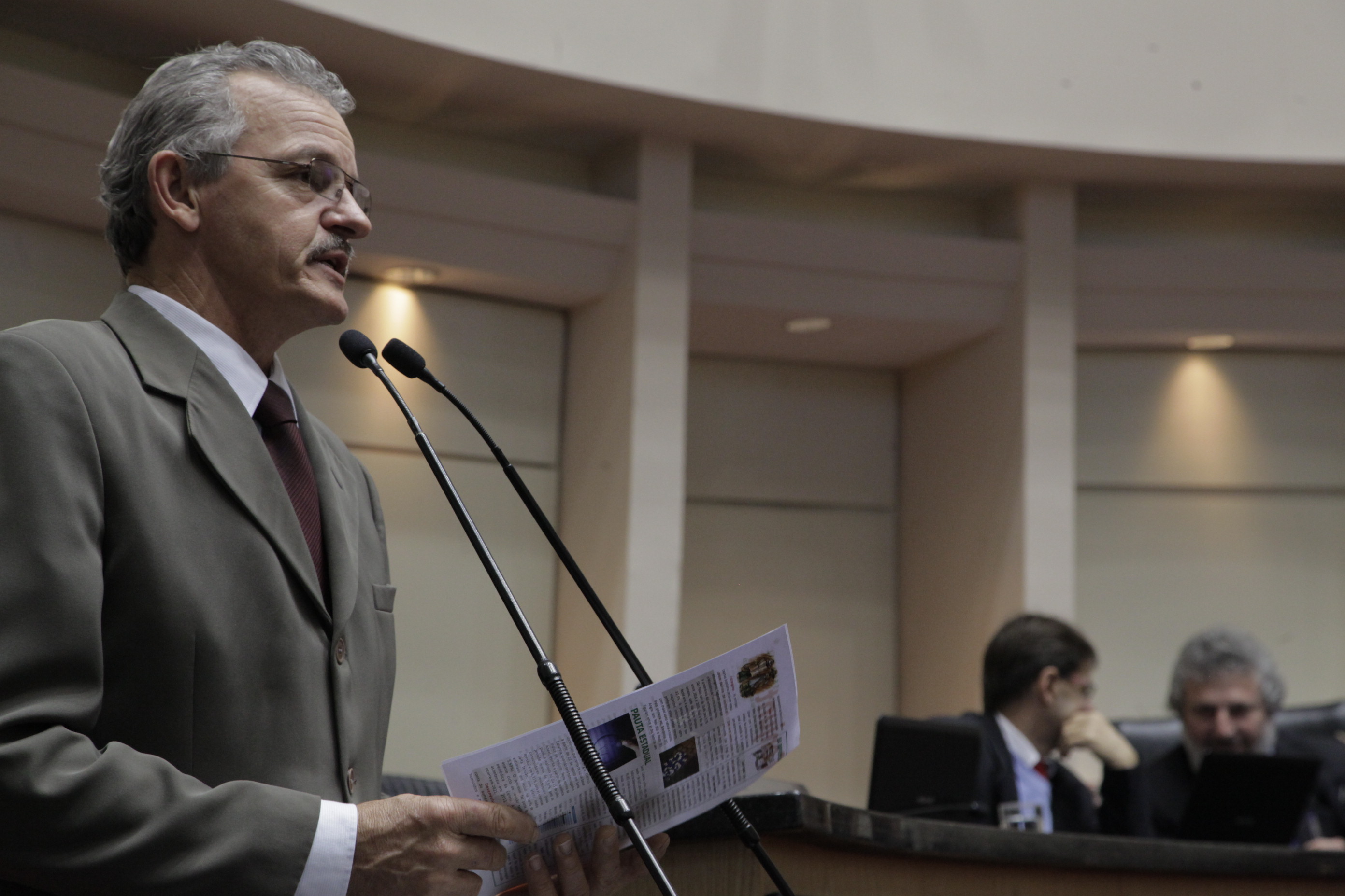 Sessão Ordinária. Deputado Dirceu Dresch (PT).Foto: Eduardo Guedes de Oliveira/ Agência AL.