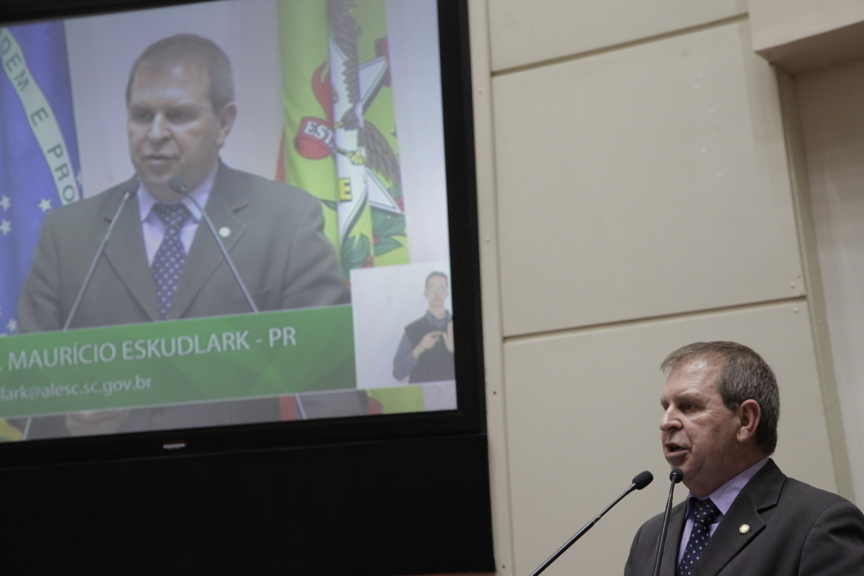 Sessão Ordinária. Deputado Maurício Eskudlark (PR). Foto: Eduardo Guedes de Oliveira/ Agência AL.